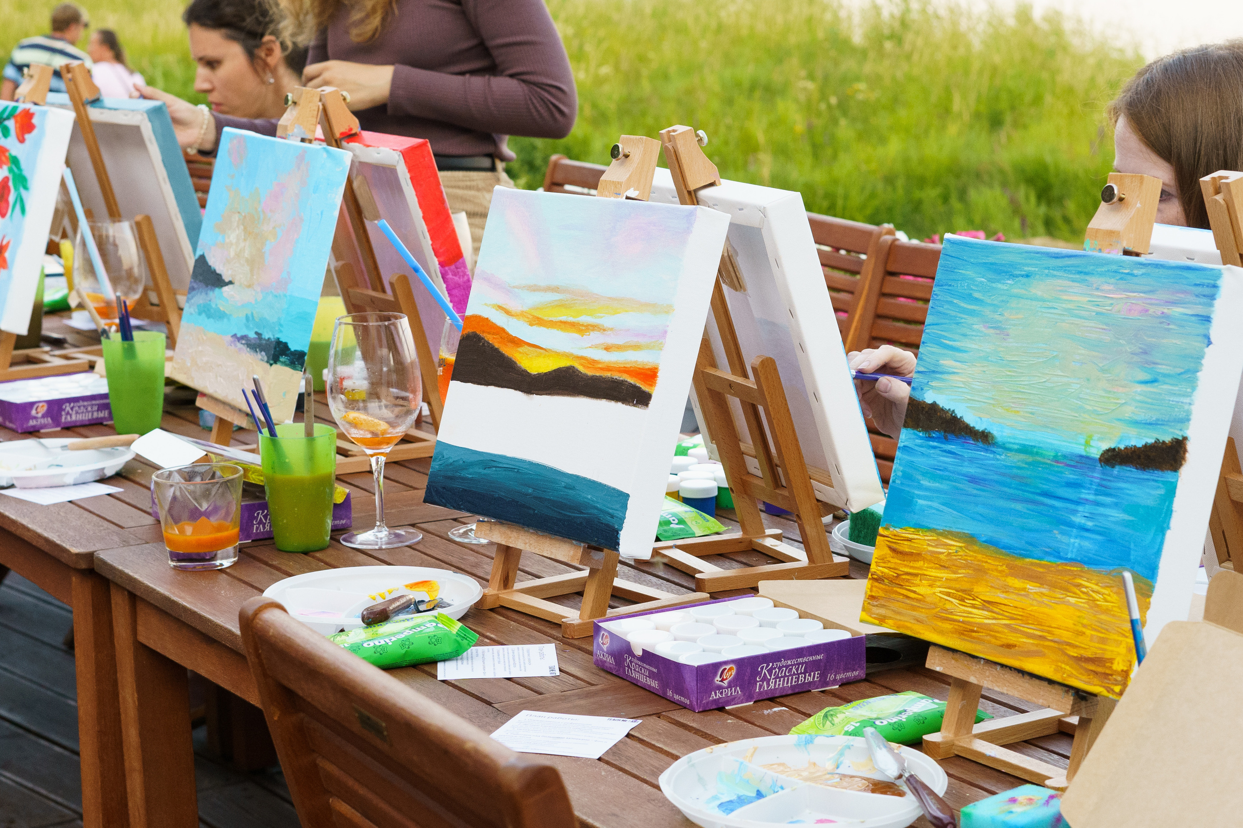 Корпоратив Teach Me Art. Портретный фотограф в Москве и Санкт-Петербурге Арина Чех