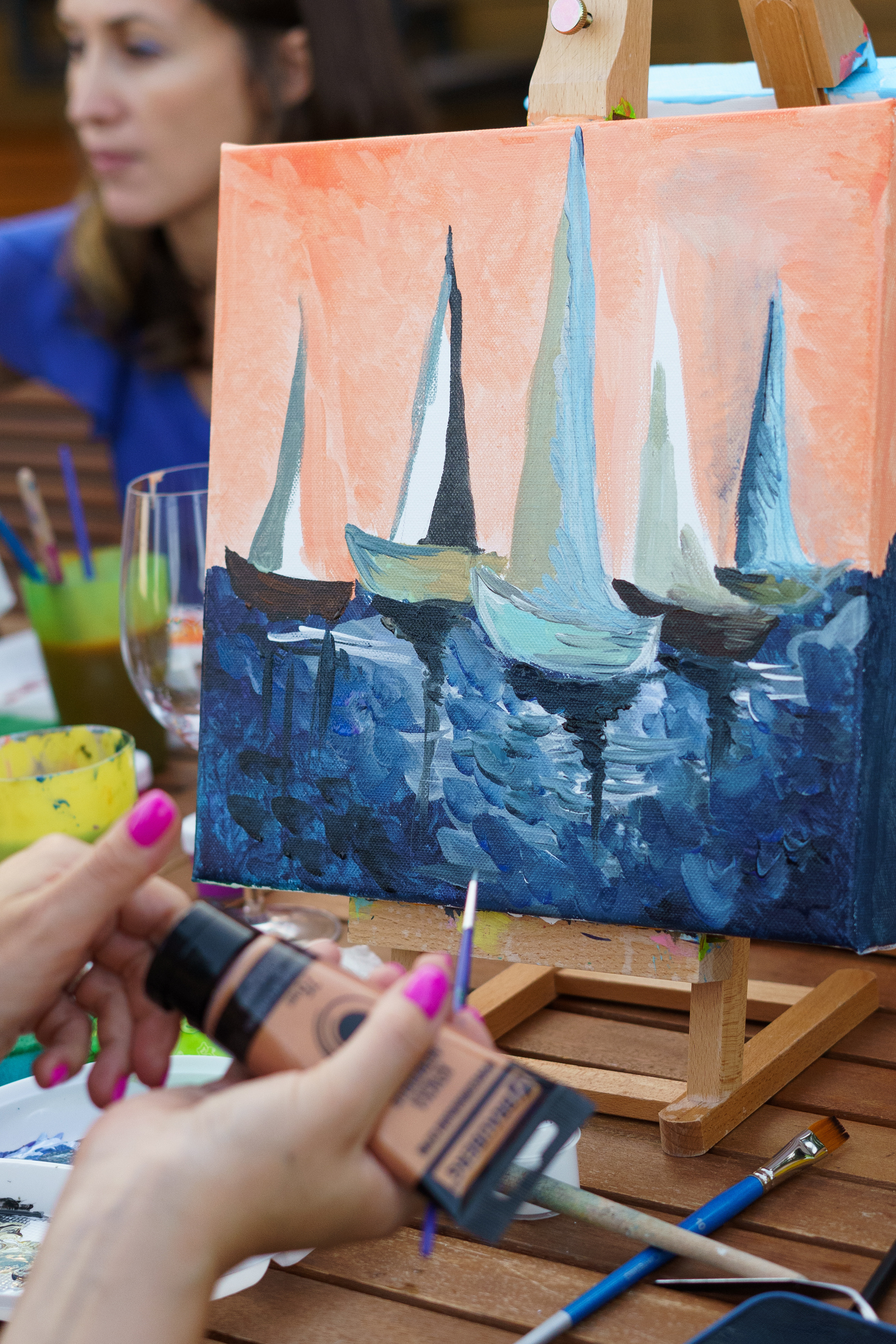 Корпоратив Teach Me Art. Портретный фотограф в Москве и Санкт-Петербурге Арина Чех