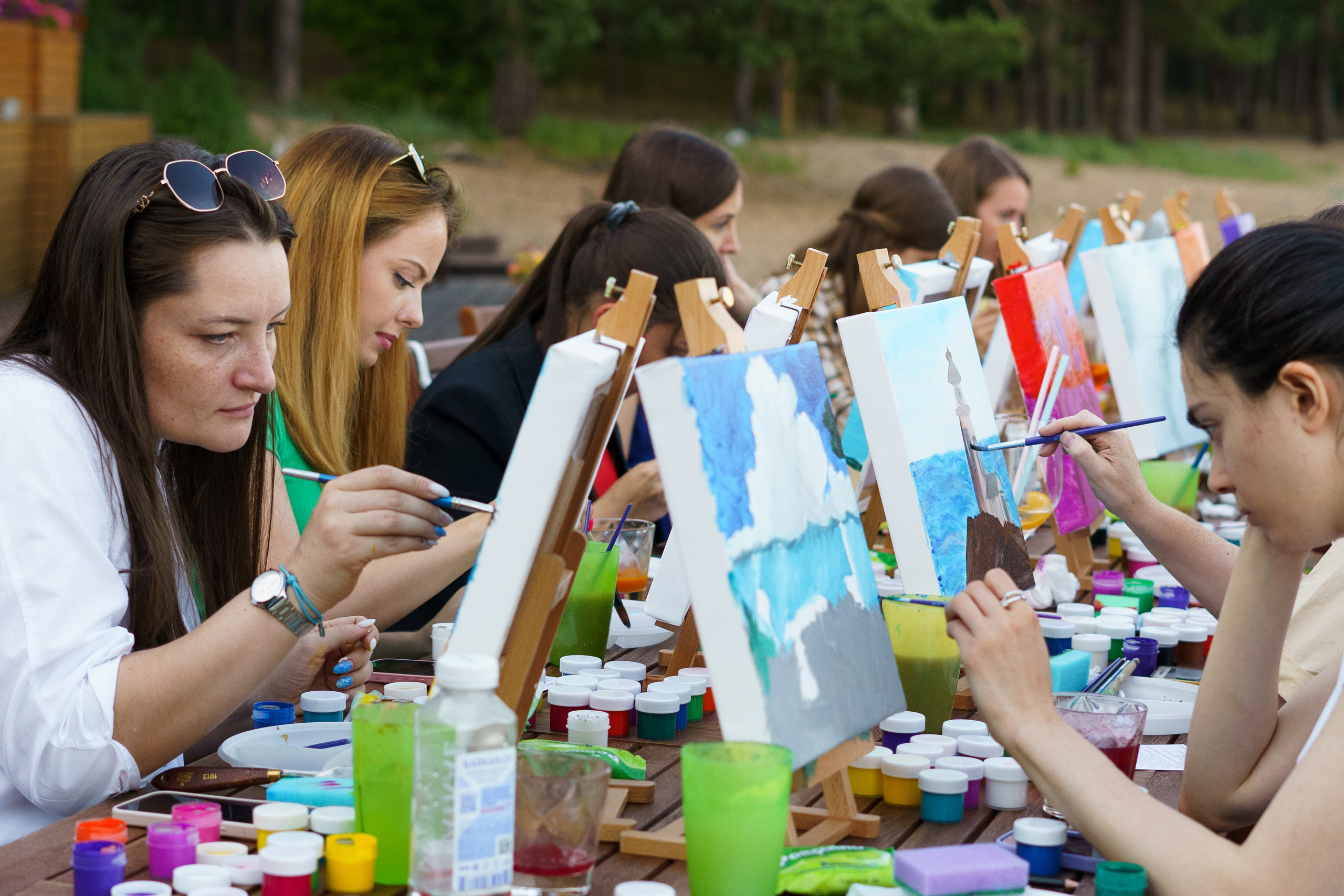 Корпоратив Teach Me Art. Портретный фотограф в Москве и Санкт-Петербурге Арина Чех