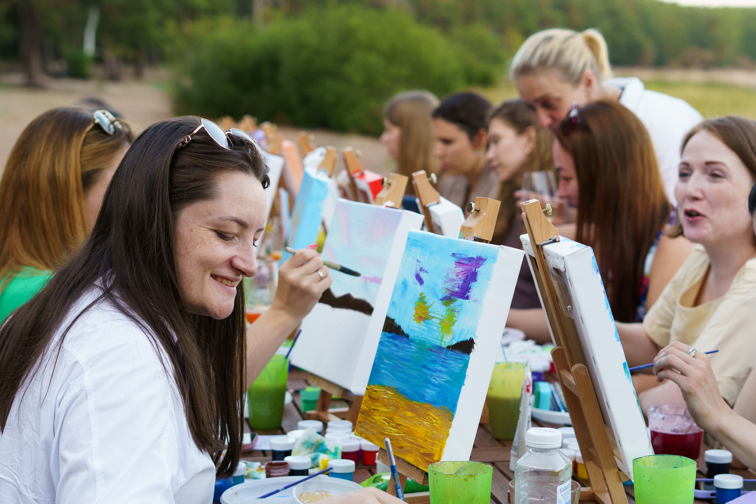 Корпоратив Teach Me Art. Портретный фотограф в Москве и Санкт-Петербурге Арина Чех