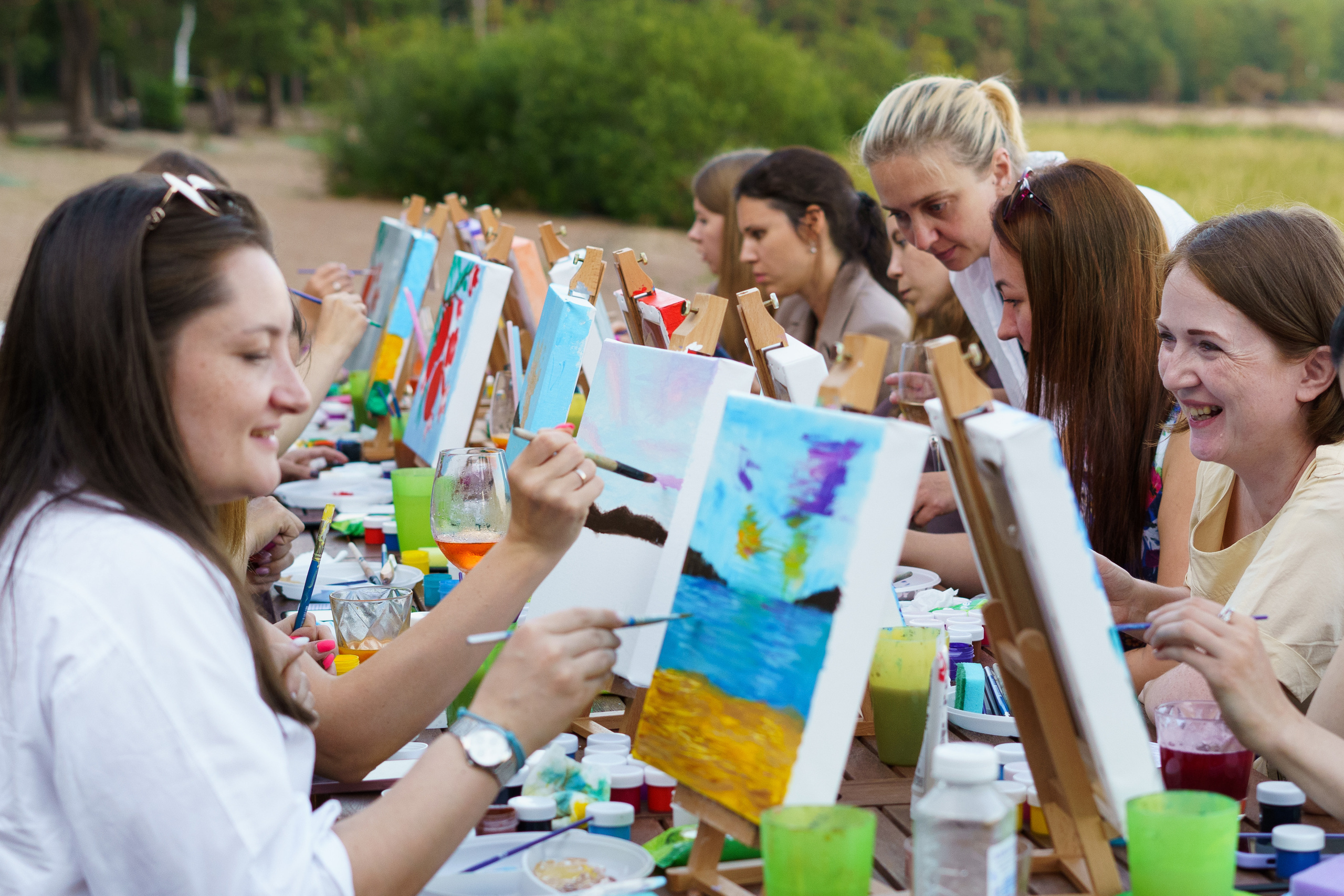 Корпоратив Teach Me Art. Портретный фотограф в Москве и Санкт-Петербурге Арина Чех