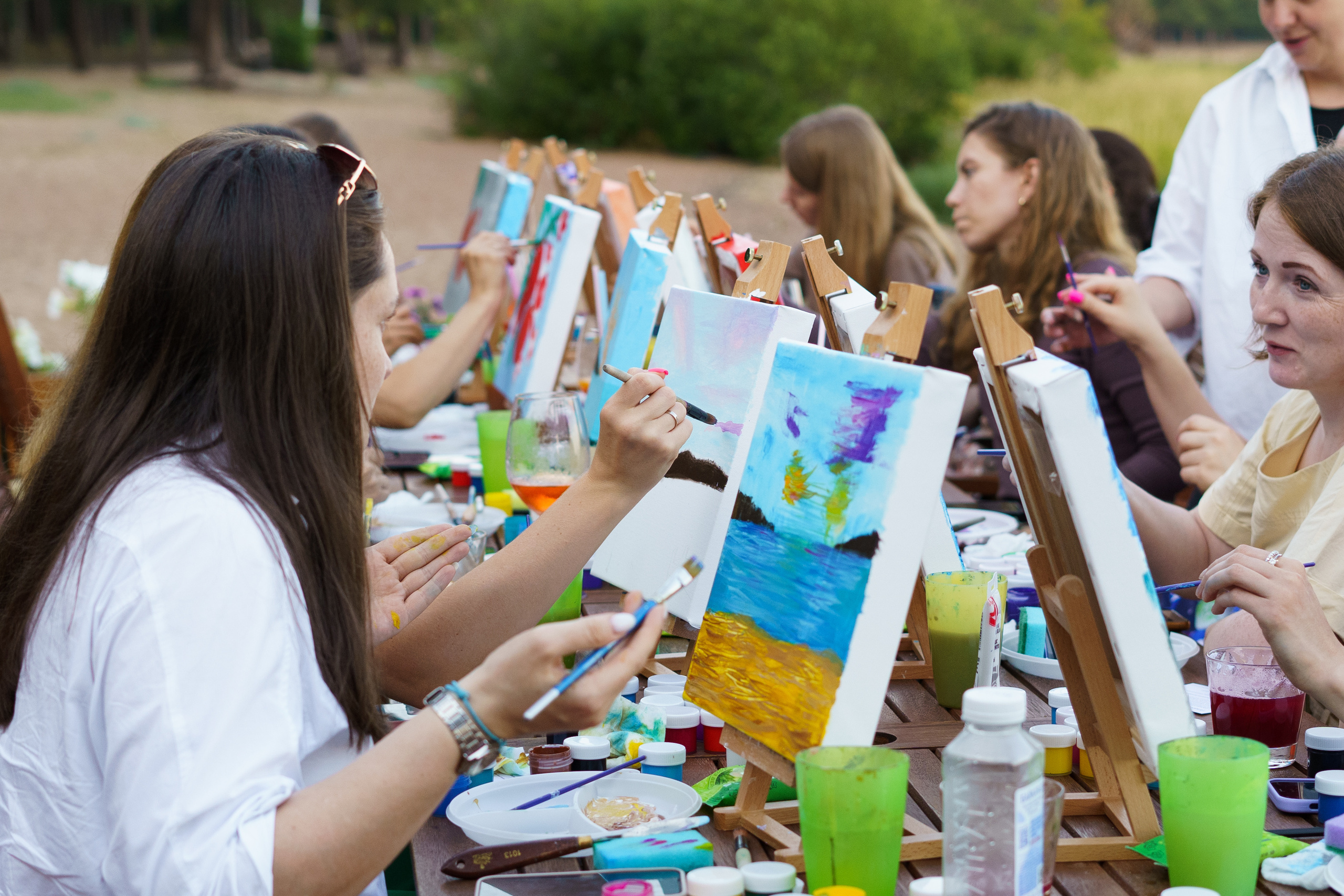 Корпоратив Teach Me Art. Портретный фотограф в Москве и Санкт-Петербурге Арина Чех
