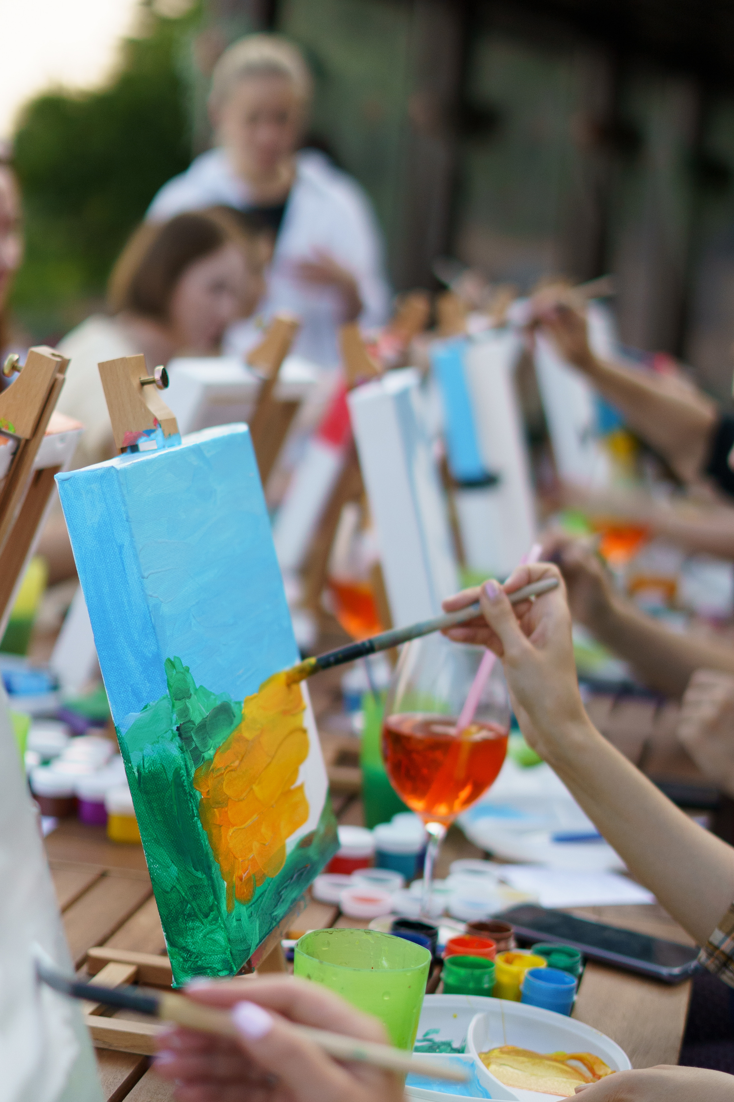 Корпоратив Teach Me Art. Портретный фотограф в Москве и Санкт-Петербурге Арина Чех