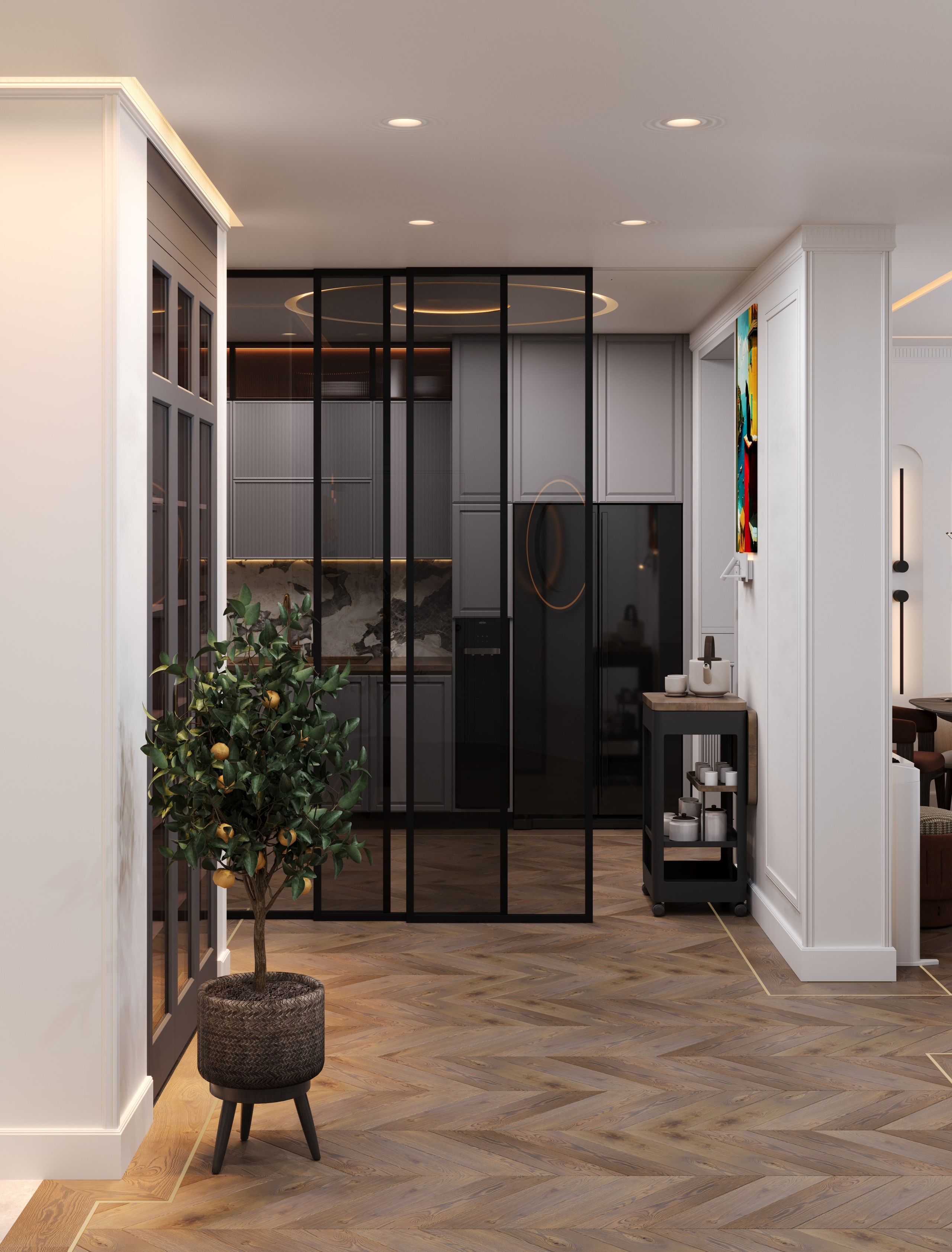 3D Визуализация квартиры пгт Заречье 62.7 m². Заказать 3Д визуализацию интерьеров — Дарья Веденёва