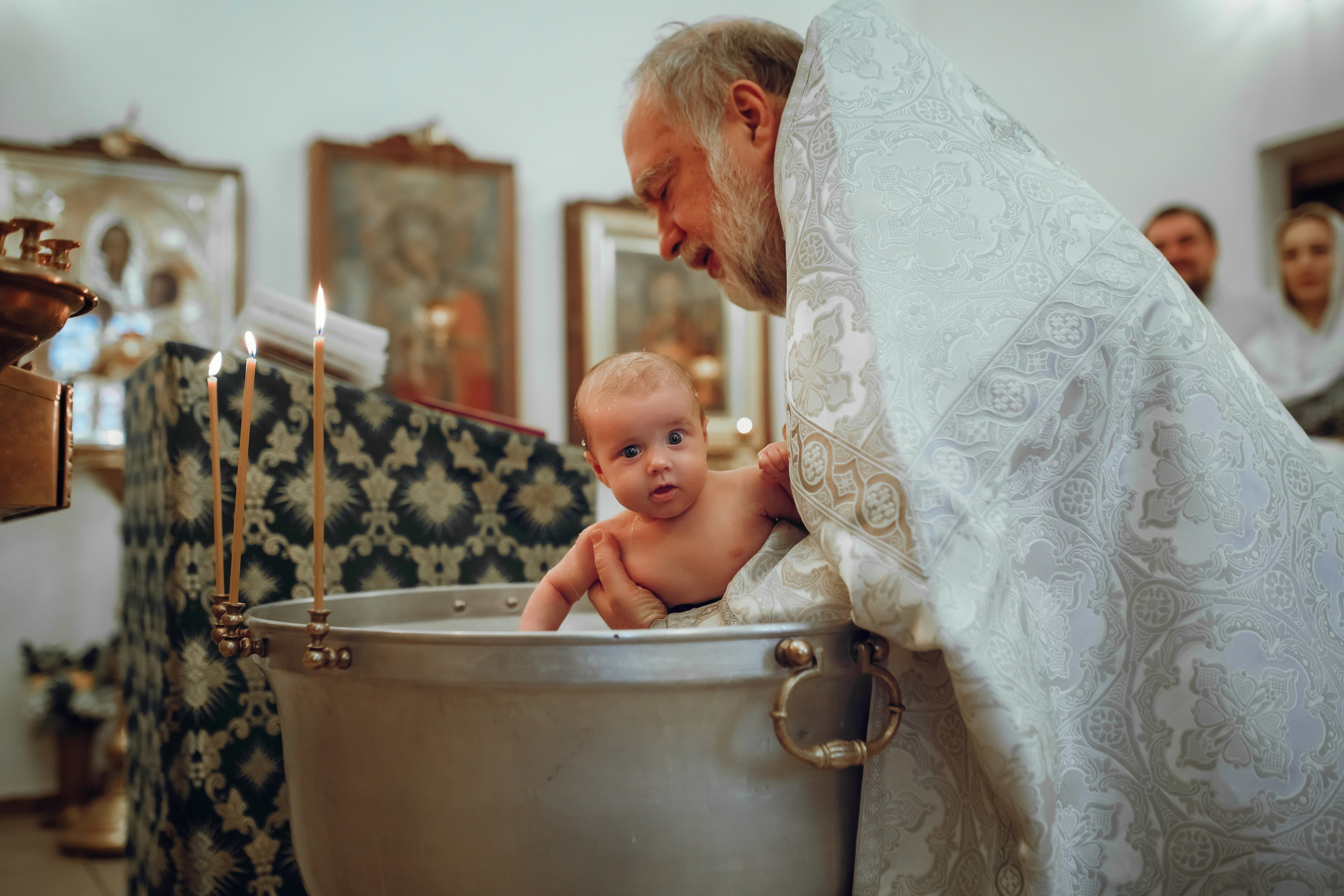 Крещение Дарьи. Фотограф на Крещение, семейный фотограф в Москве