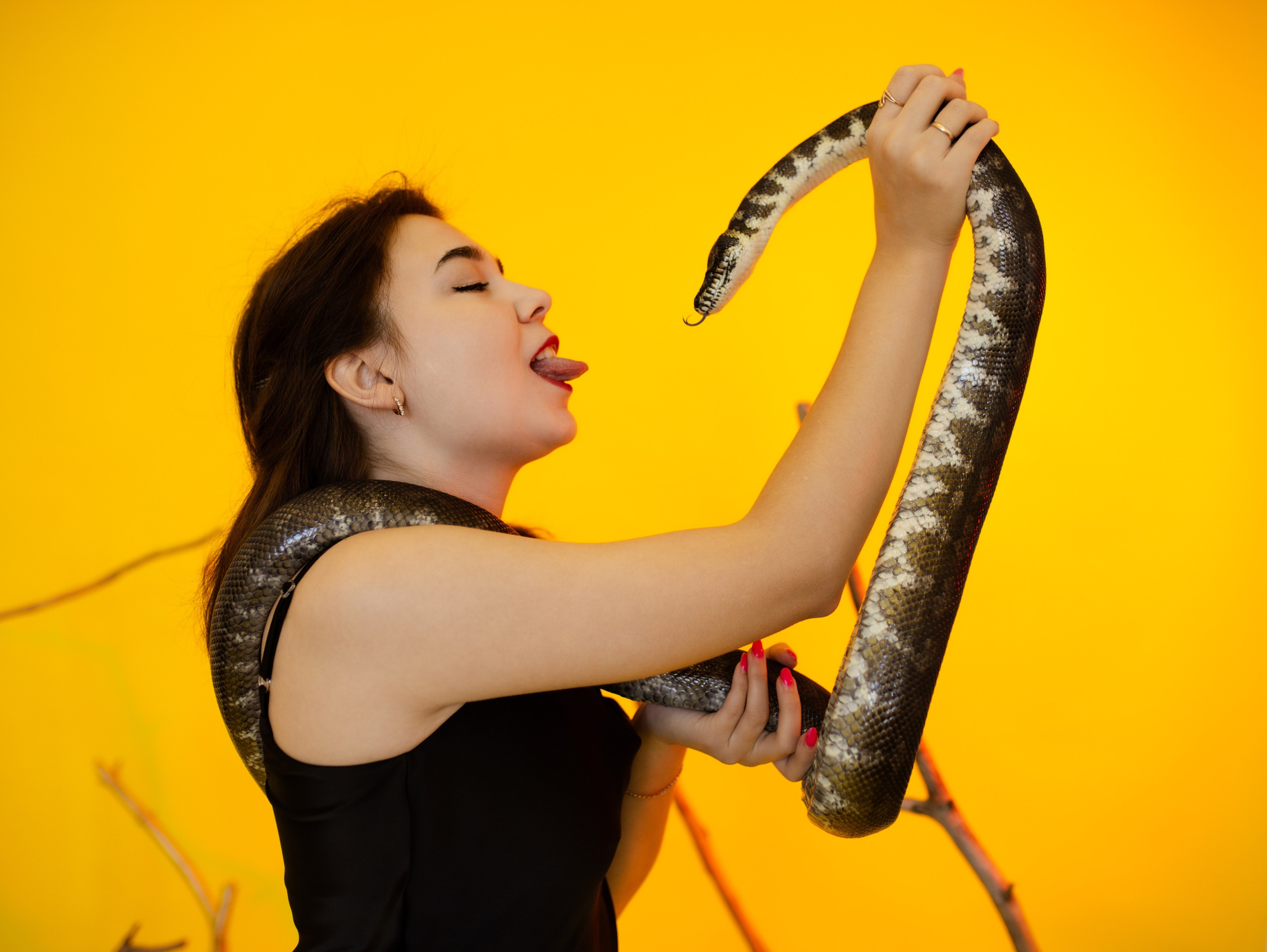 Фотосессии со змейкой. Свадебный и семейный фотограф Виолетта в Липецке