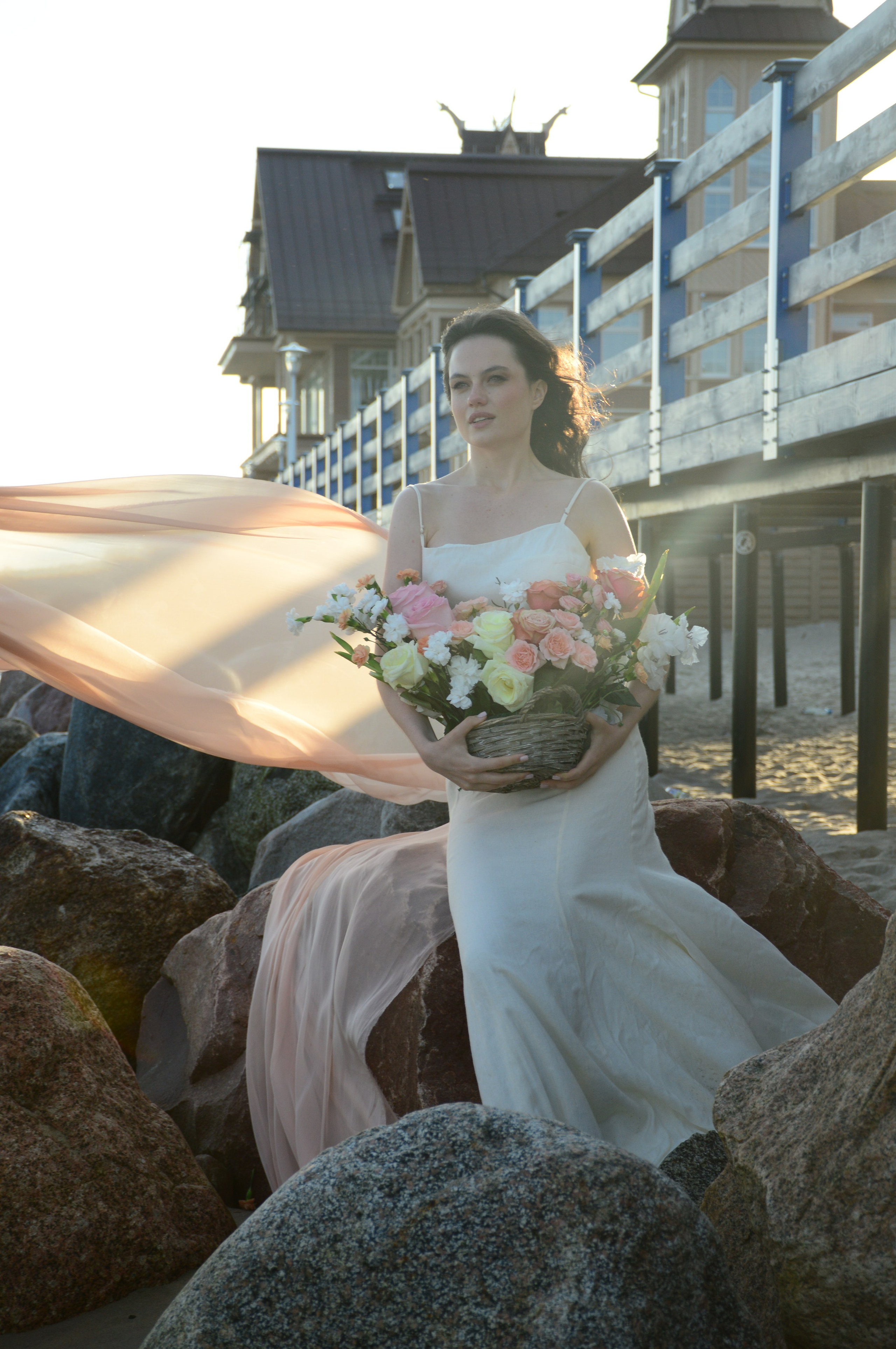 Индивидуальная съемка на берегу моря. Фотограф Зеленоградск