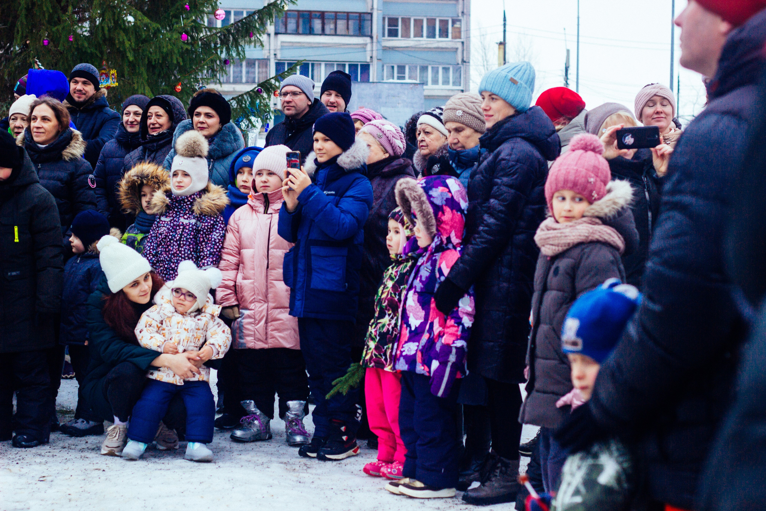 Дворовая ёлка. Детский и семейный фотограф, фотограф мероприятий Нижний Новгород