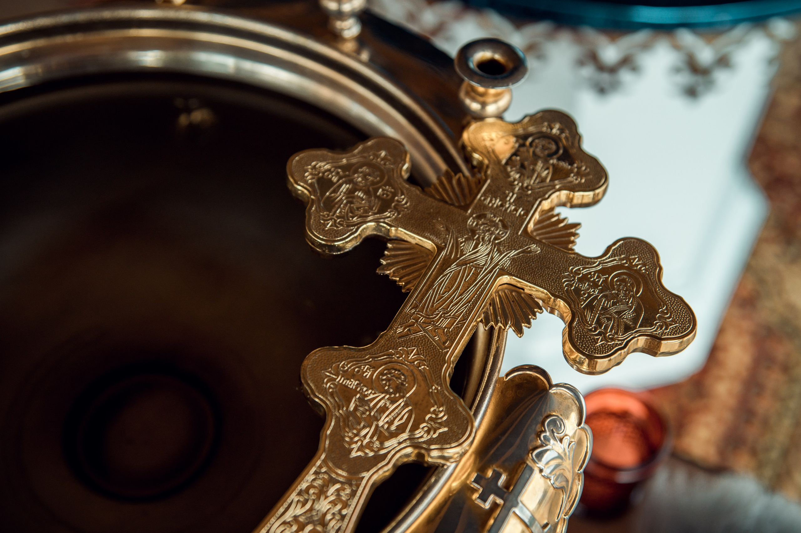 Освещение купола в храме Казанской иконы Божьей Матери х. Закутский. Церковный, семейный и репортажный фотограф Волгоград, Волжский