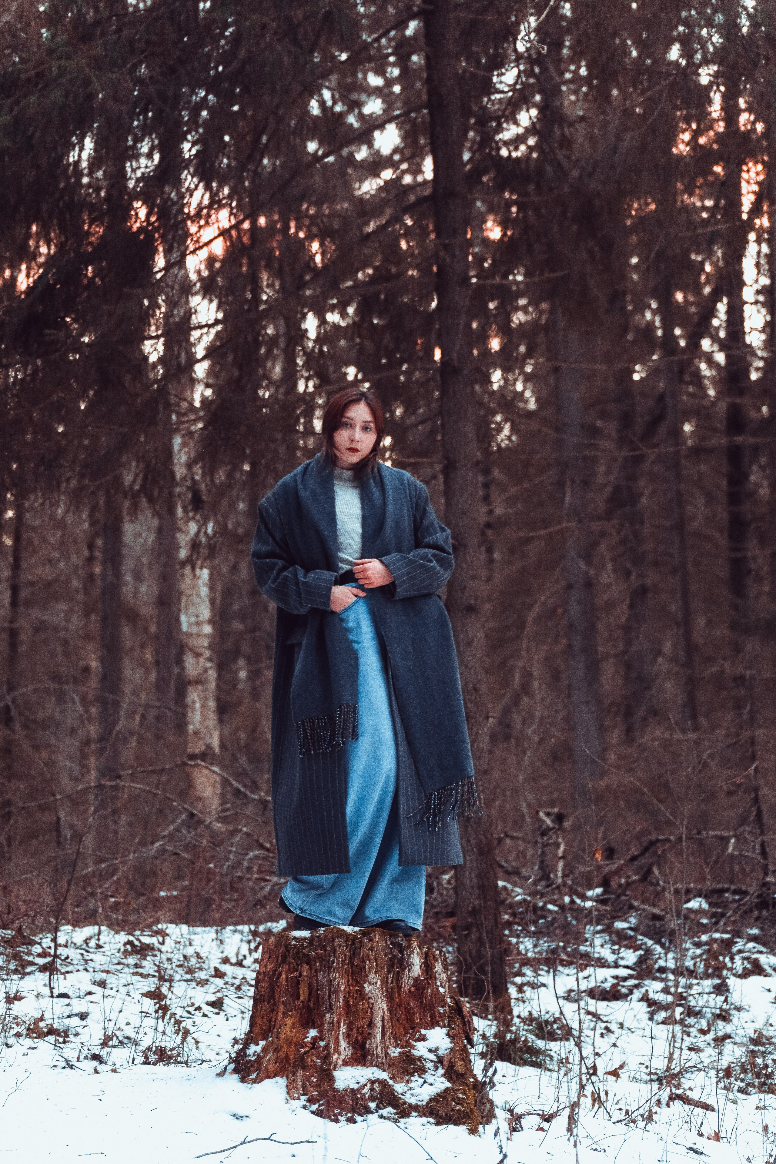 Ксюша в лесу. Фотограф Пермь. Фотосессия в фотостудии Перми и на свежем воздухе