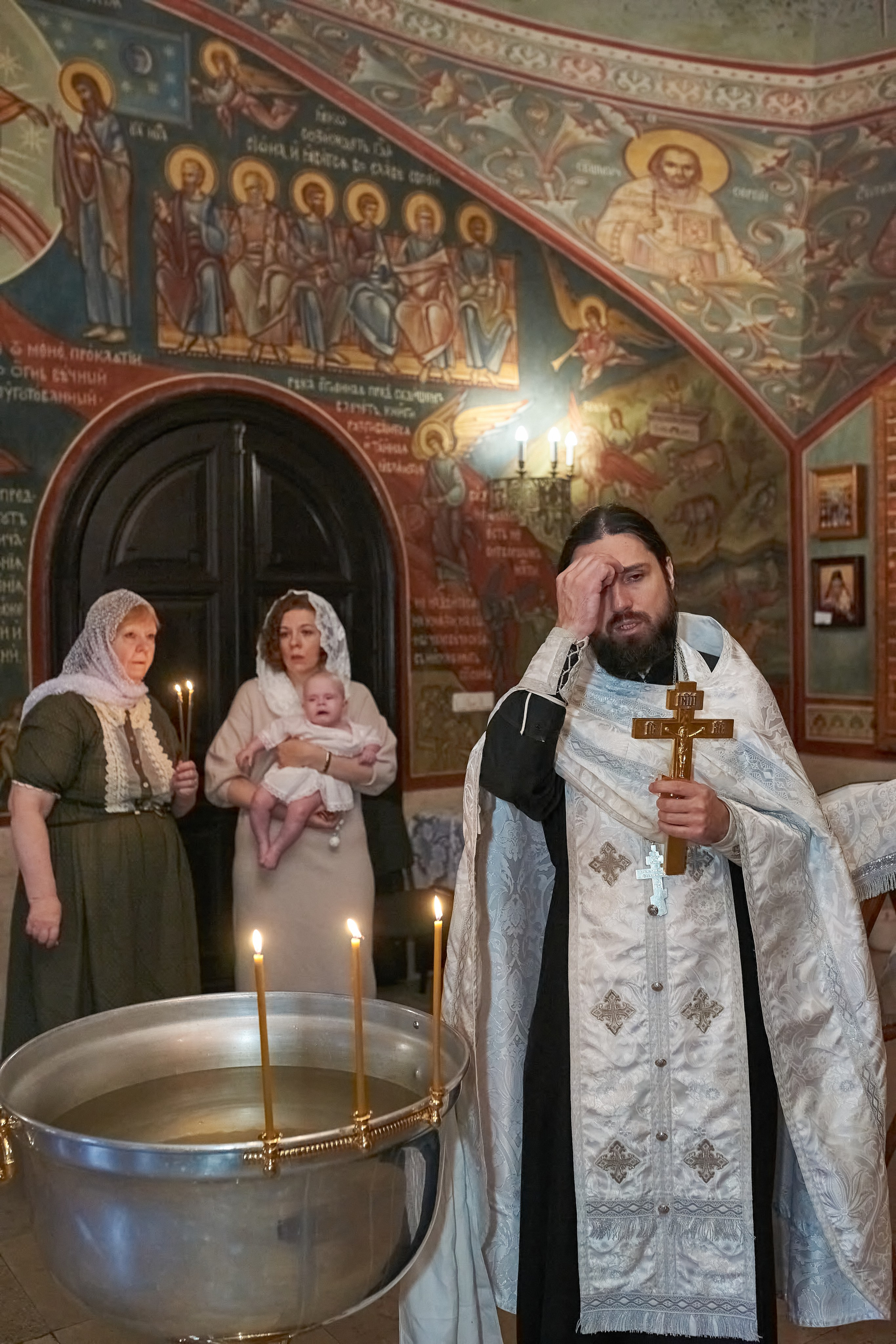 Крещение в Зачатьевском женском монастыре