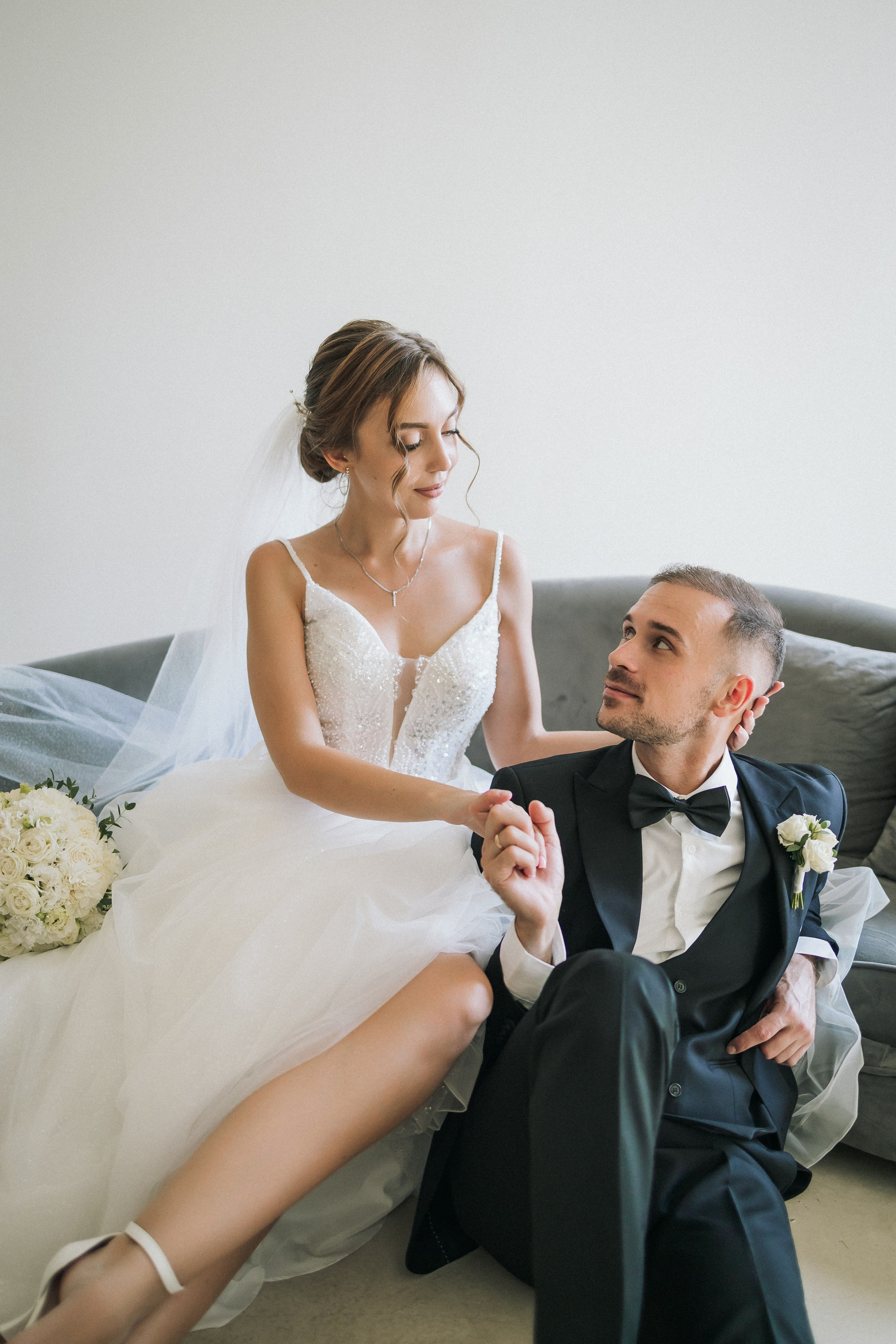 Свадебная прогулка Екатерины и Евгения. Свадебная фотография. Арина Рубах