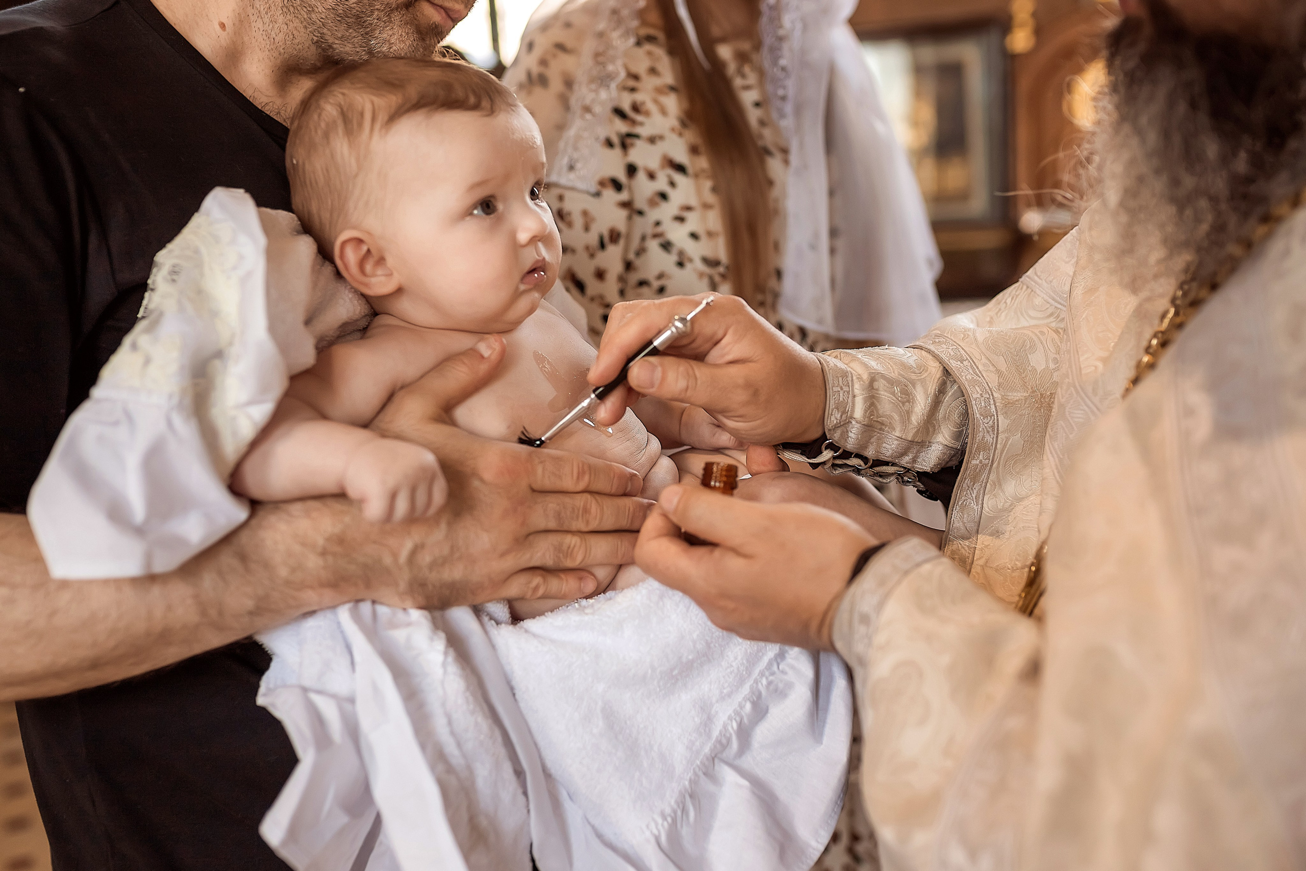 Крещение в Храме Преображения Господня в хуторе Обуховка. Олеся Семейская свадебный и семейный фотограф в Ростове-на-Дону