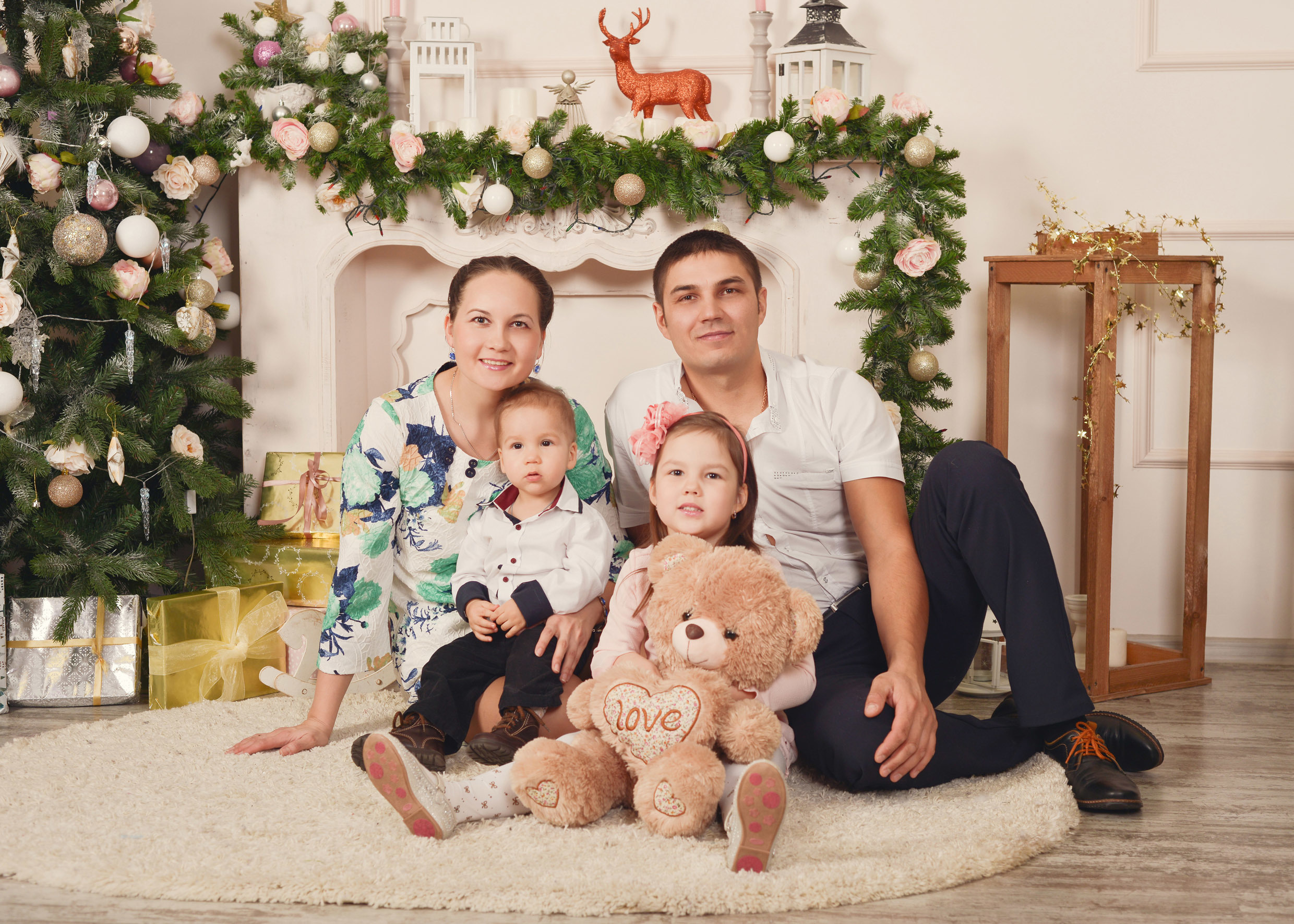 Новогодняя семейная фотосессия