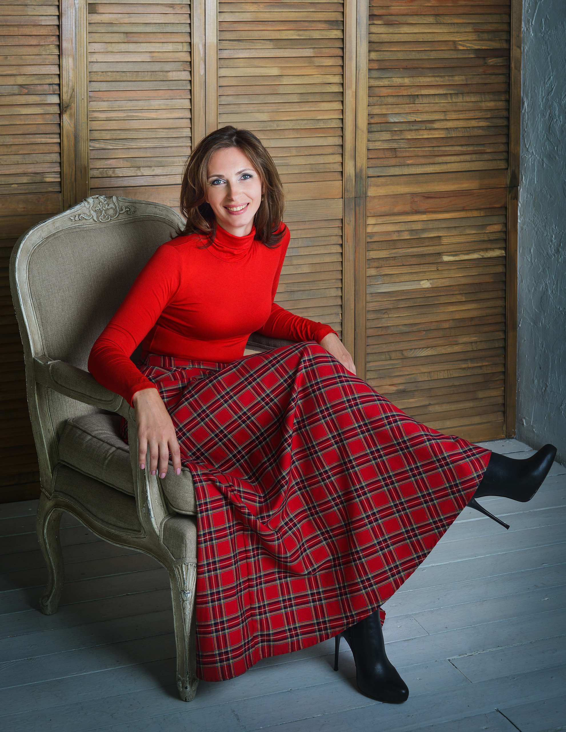 Женский портрет в студии.