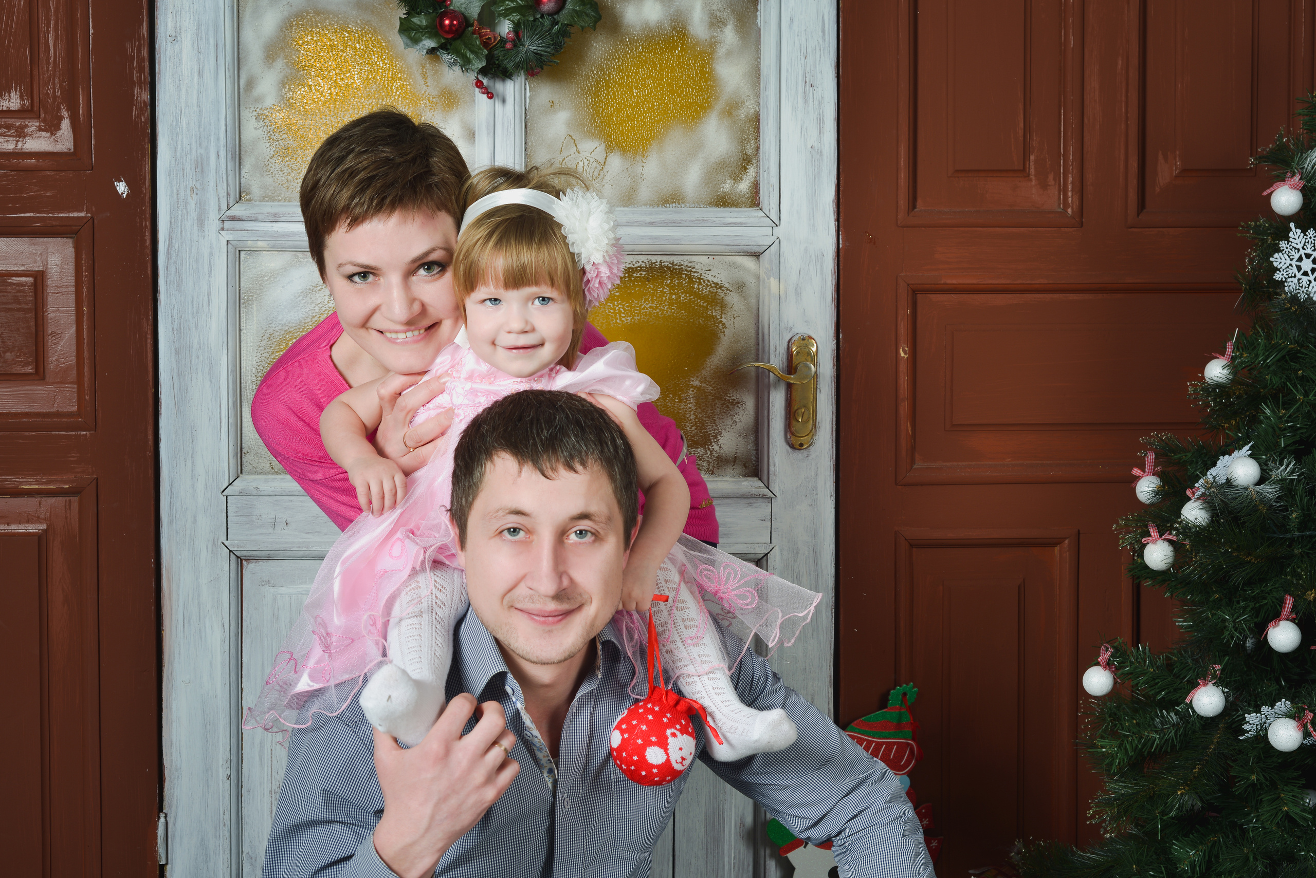 Новогодние семейные фотографии