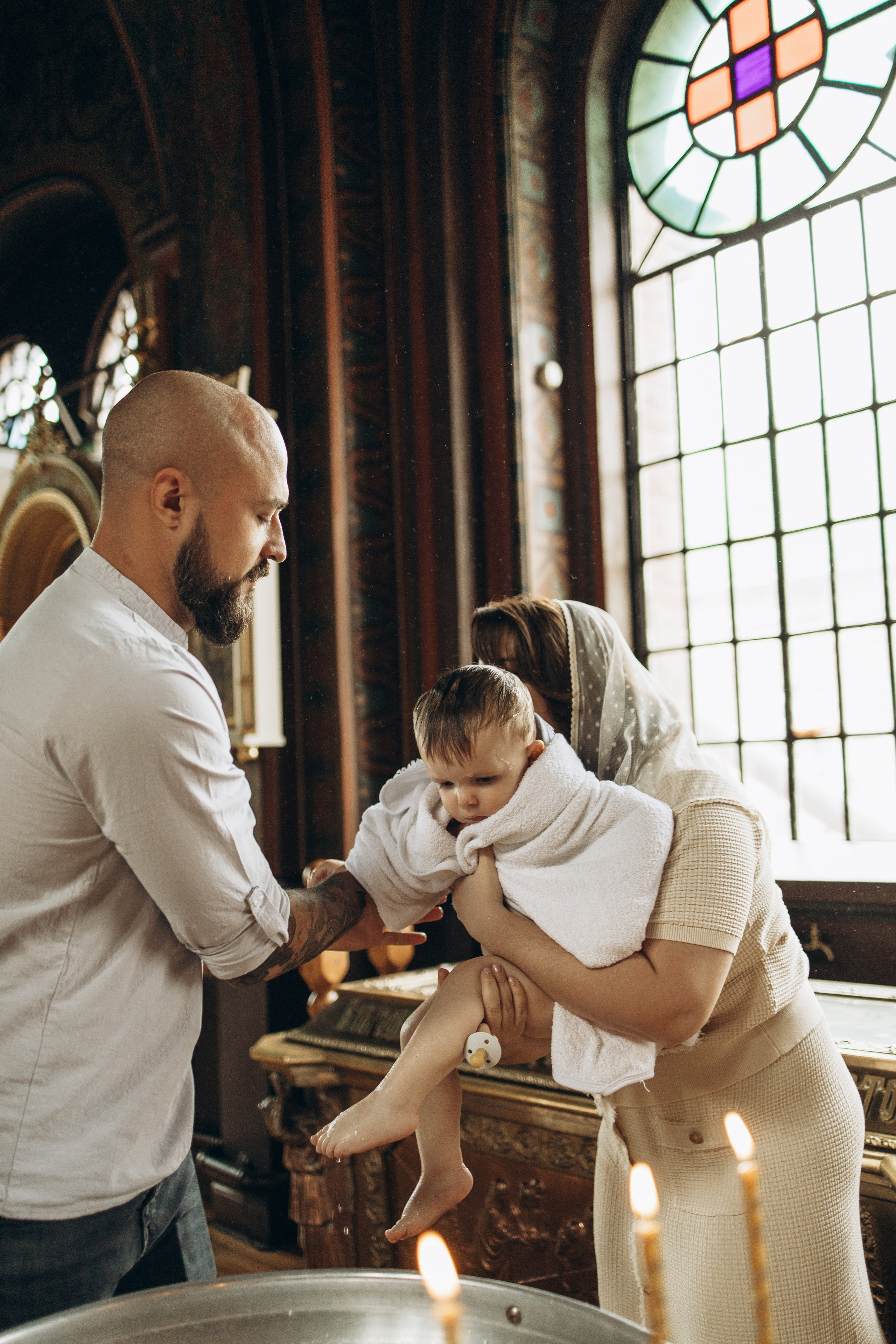 Таинство крещения Матвея. Самый теплый фотограф в Краснодаре Рябоконь Ксения