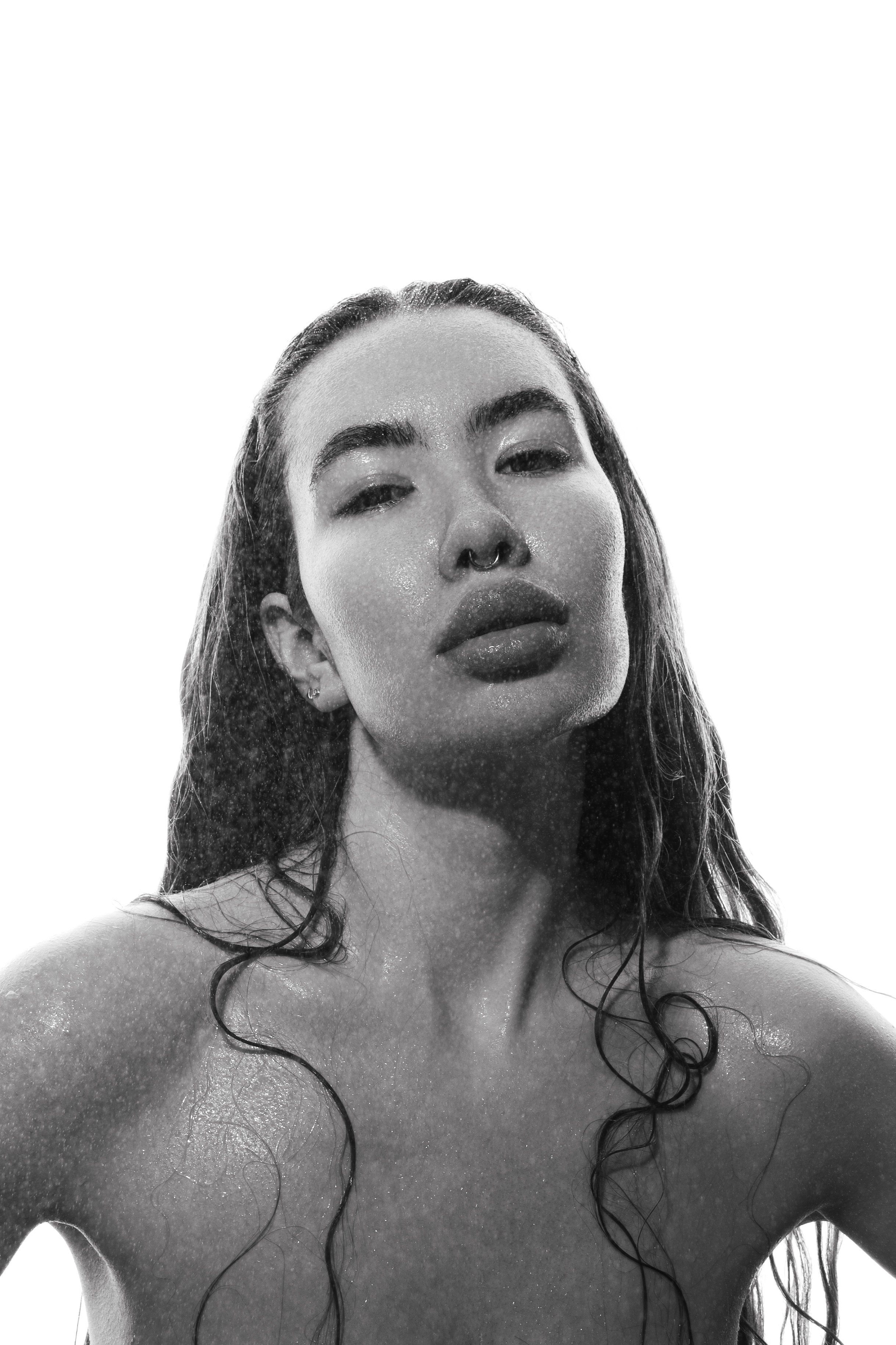 Фотосессия мокрые портреты в Москве.