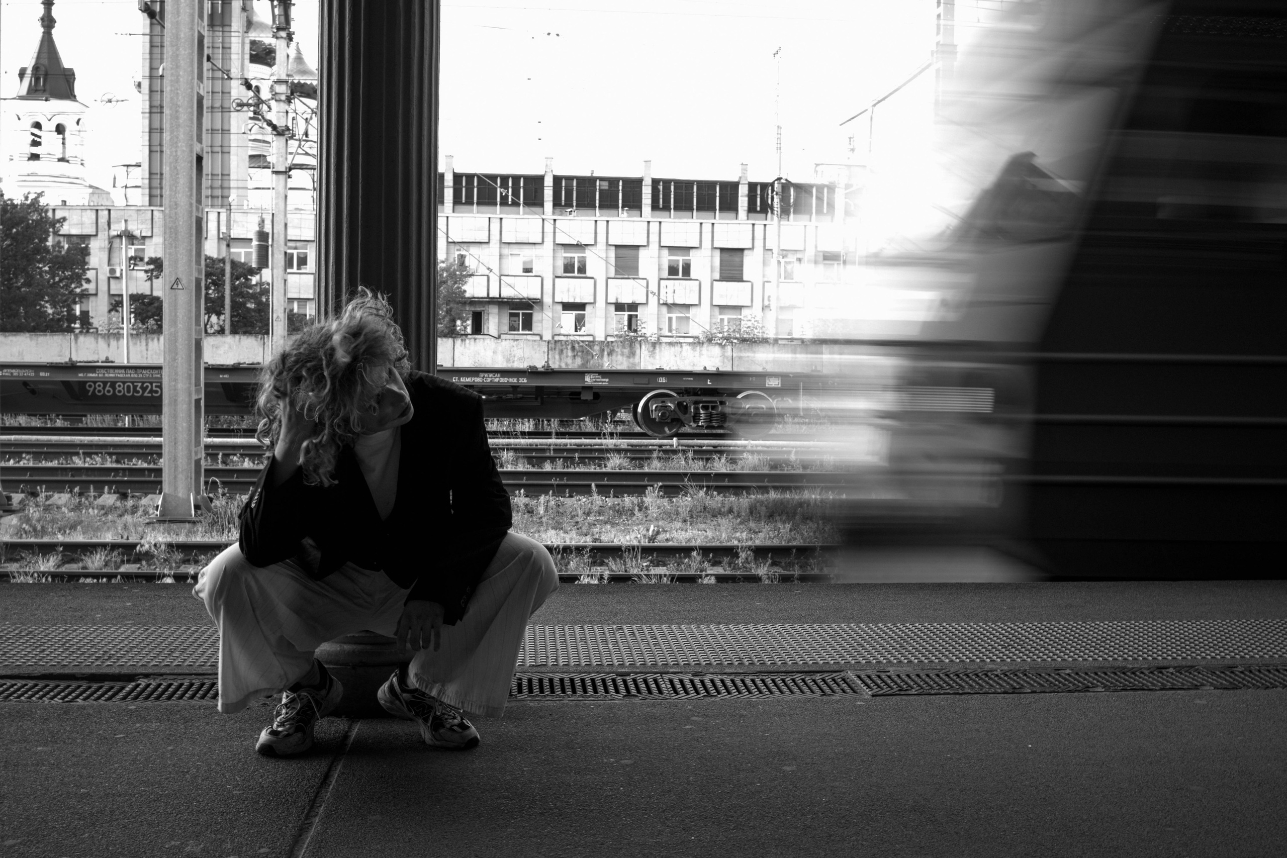 Закат на ЖД вокзале. Лиза. Фотограф в Твери Лагодная Яна