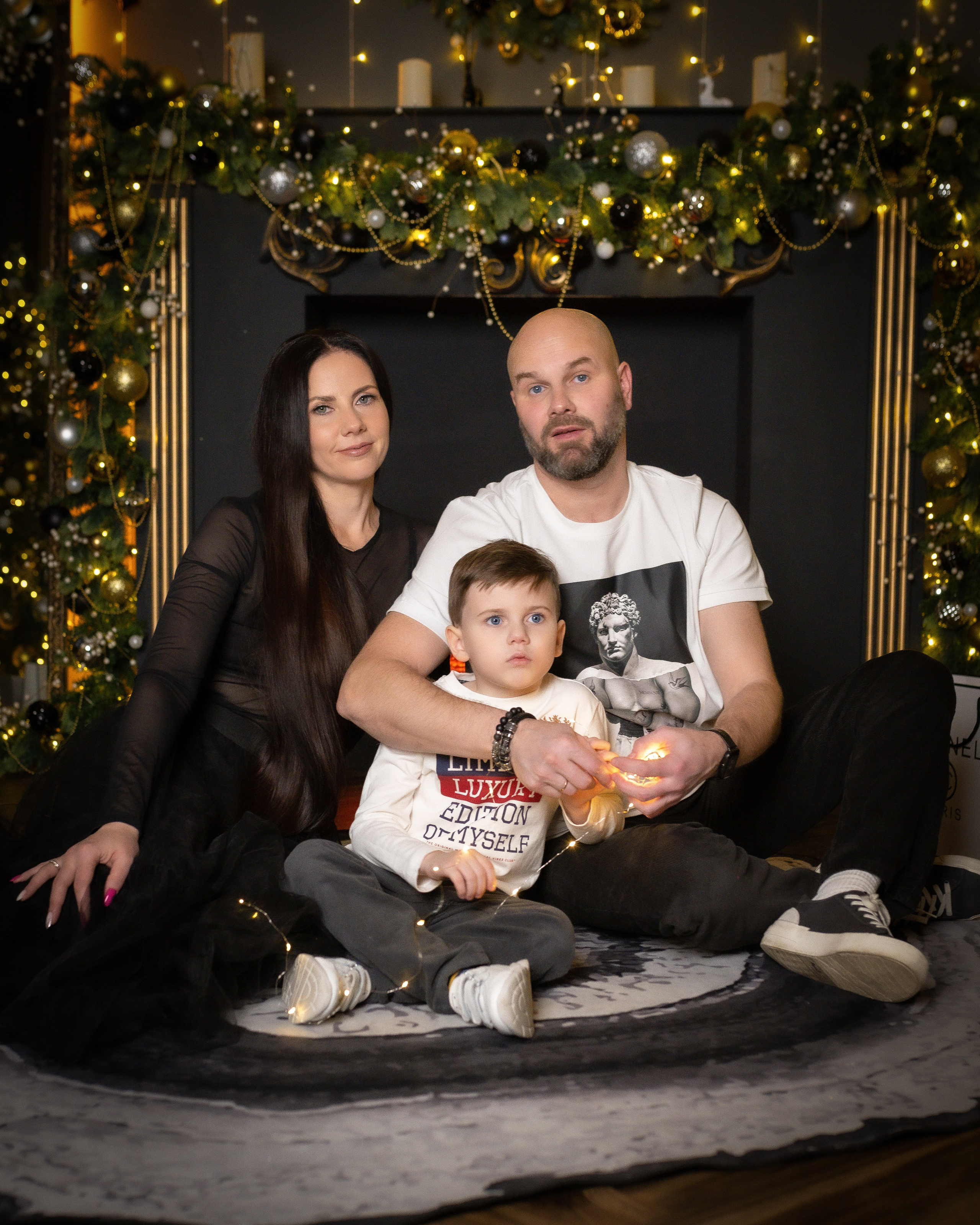 Новогоднее: Алексей, Алена и Степан. Фотограф г. Хабаровск