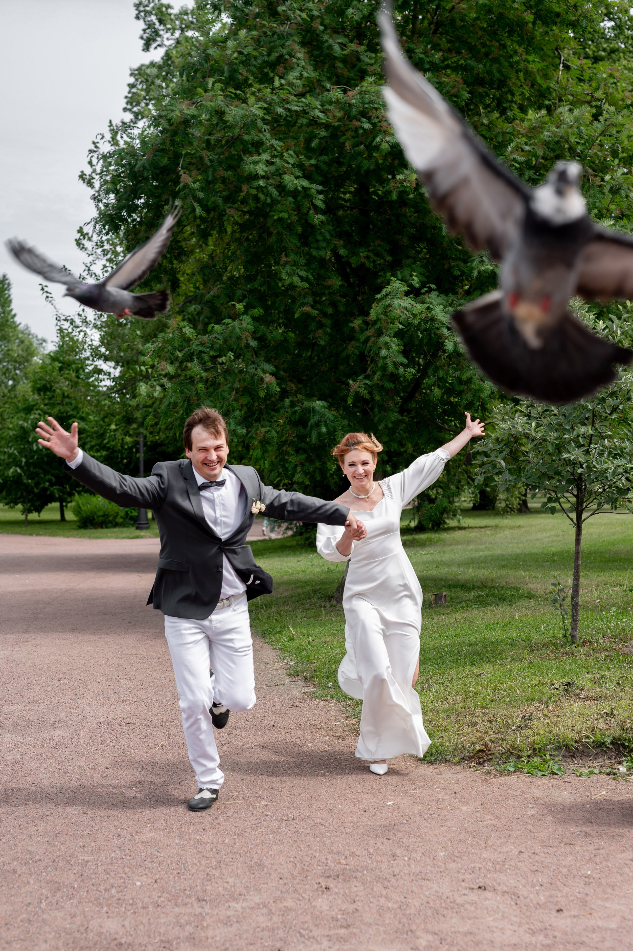 Юля и Даниил (свадебная фотосессия в Парке Победы и у Инженерного замка). Портретный, семейный и свадебный фотограф в Санкт-Петербурге и в Пушкине Ширяев Денис