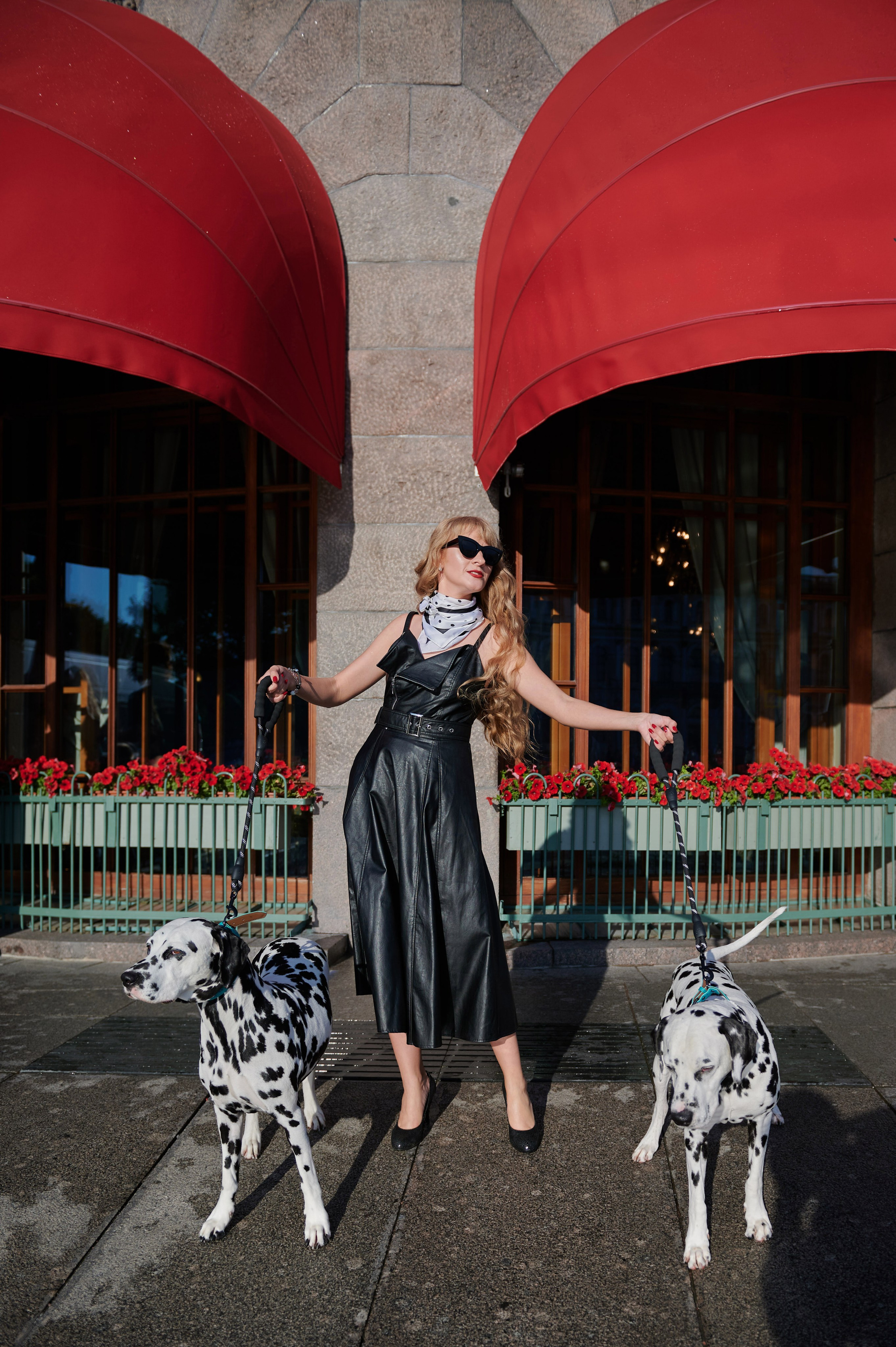 Прогулка Дарьяны по Питеру с долматинцами. Портретный, семейный и свадебный фотограф в Санкт-Петербурге и в Пушкине Ширяев Денис