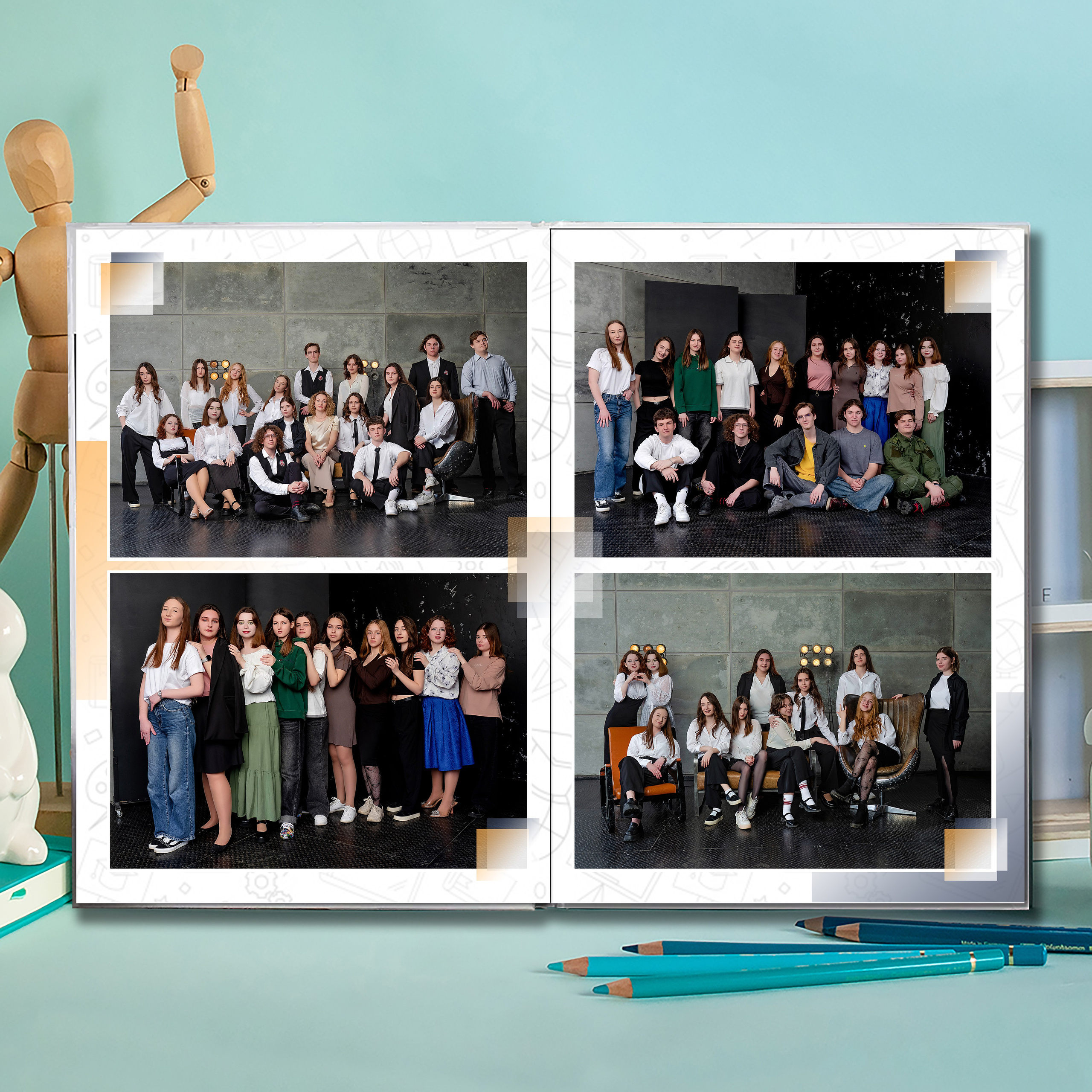 Выпускной альбом для выпускников школы (Дизайн № 217). Современные Выпускные Альбомы в Ростове-на-Дону