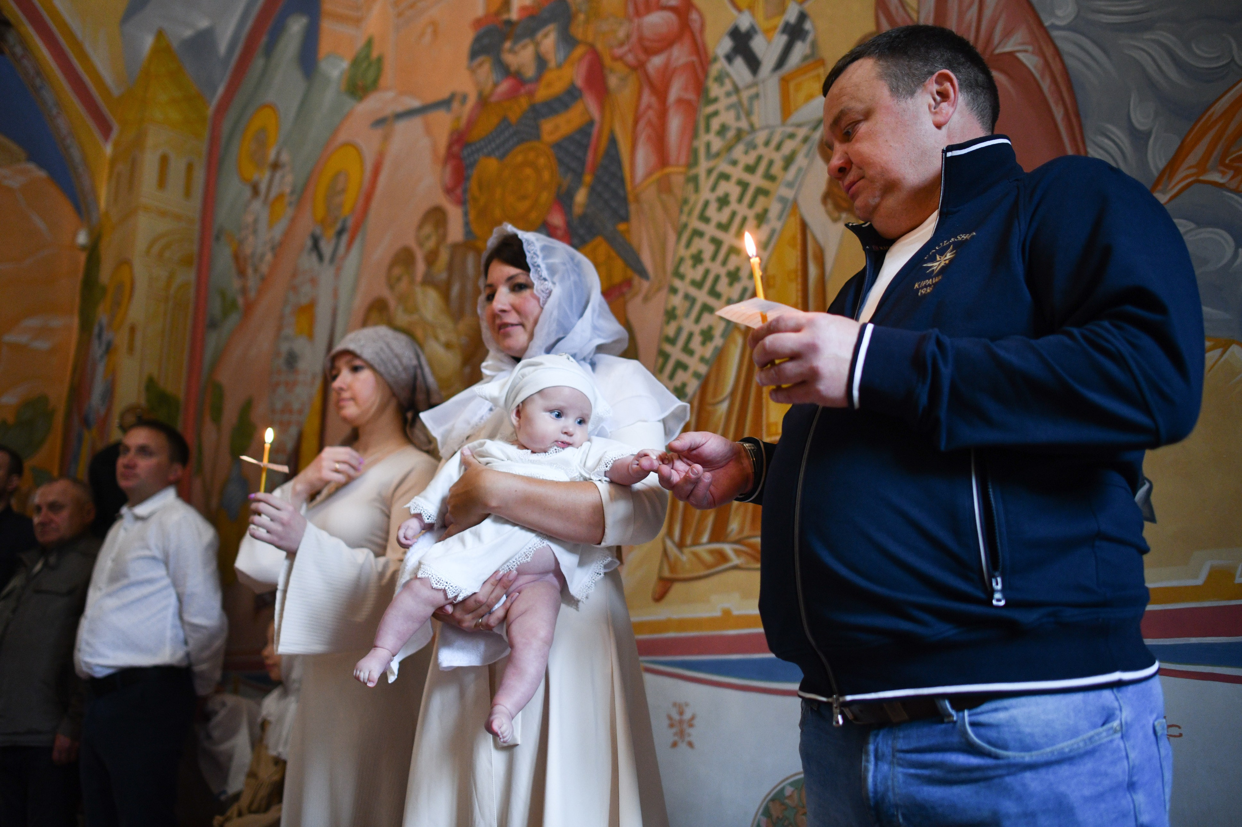 Крещение в Покровской церкви. Свадебный и портретный фотограф в Москве Галина Борисова