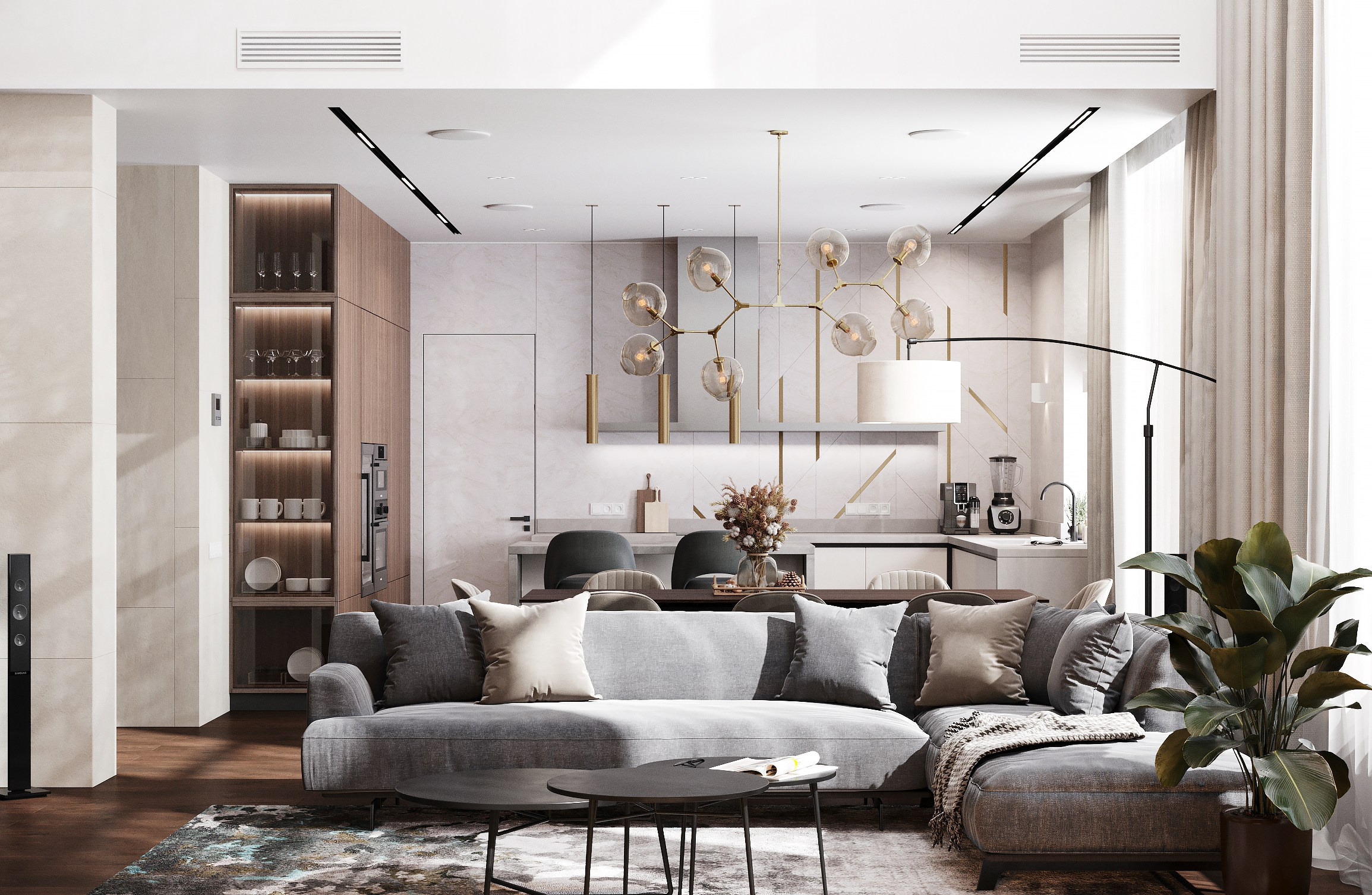 3д визуализация и интерьер частного дома