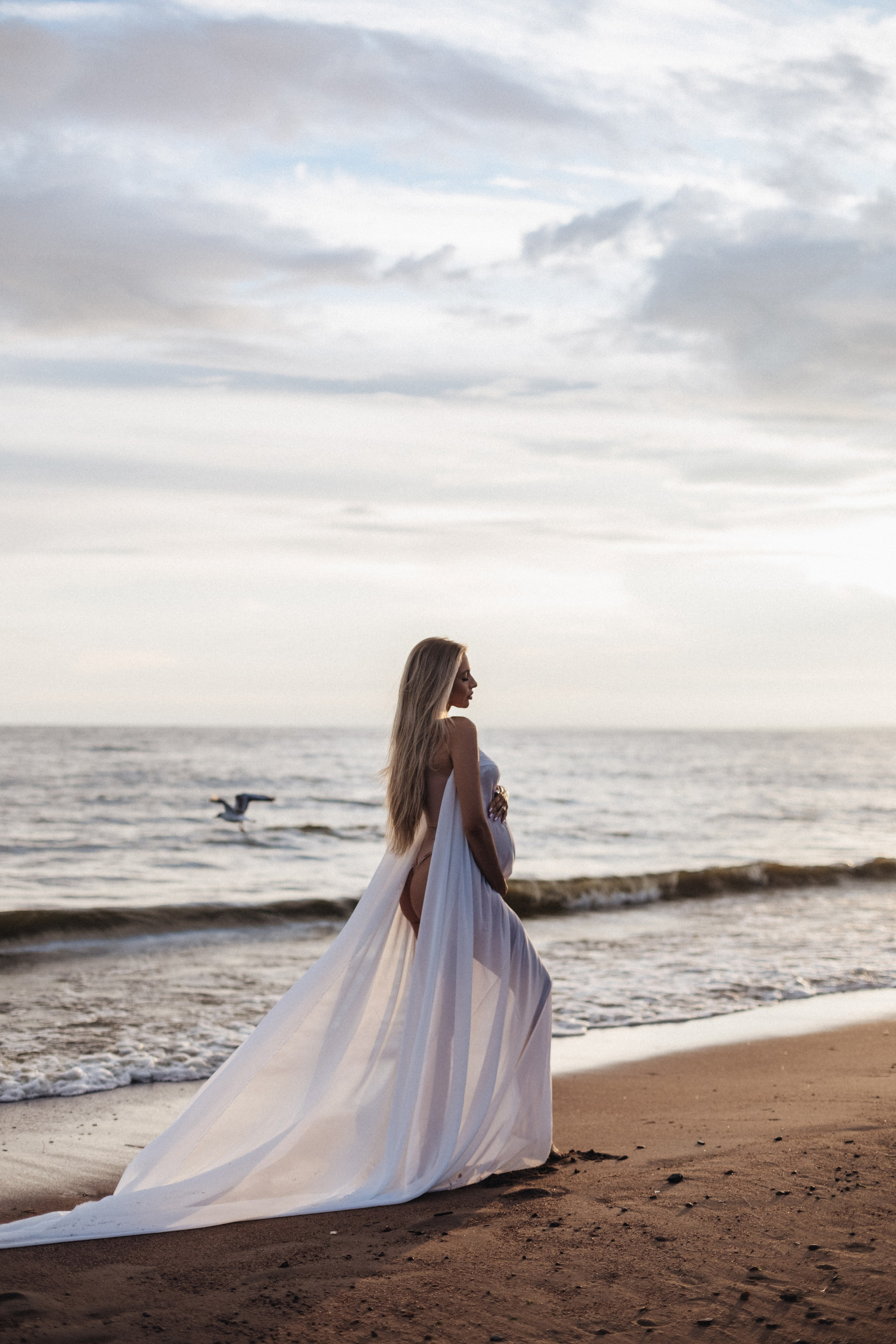 Sea. NatalieDmi — фотосессия беременности, семейный фотограф, портрет