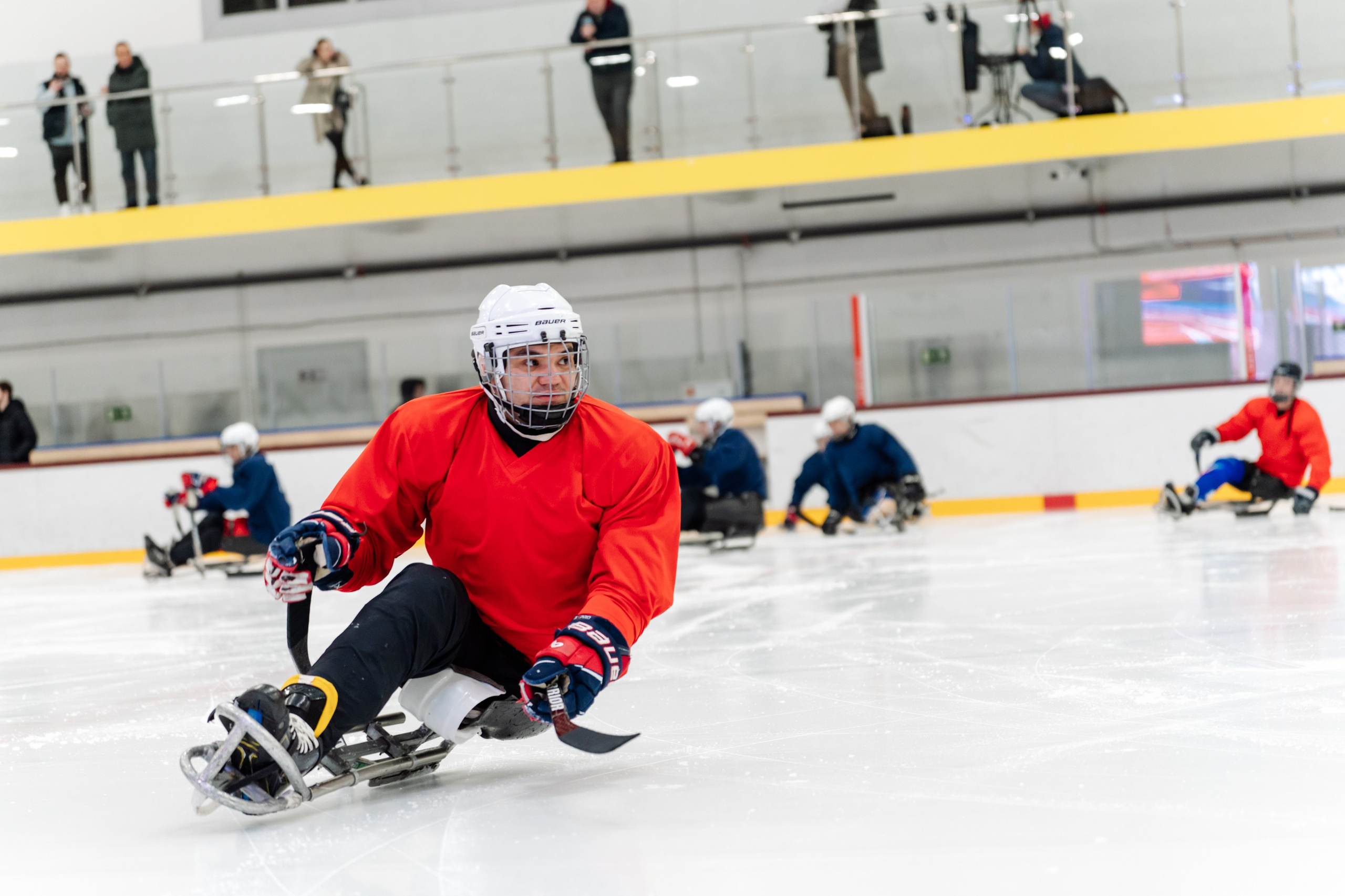 Игра в следж хоккей приуроченная 23.02.26 в арене Сталкер