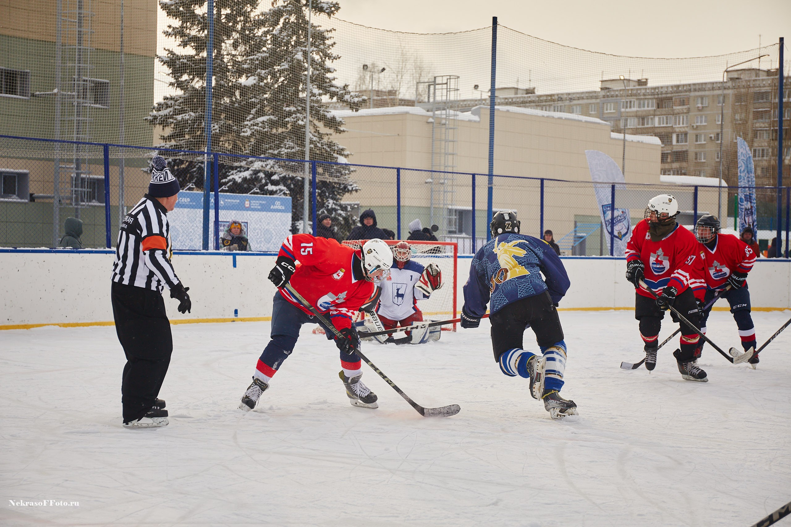 Турнир по хоккею «Русская классика» в рамках Офицерской хоккейной лиги. Спортивный фотограф Некрасов Денис