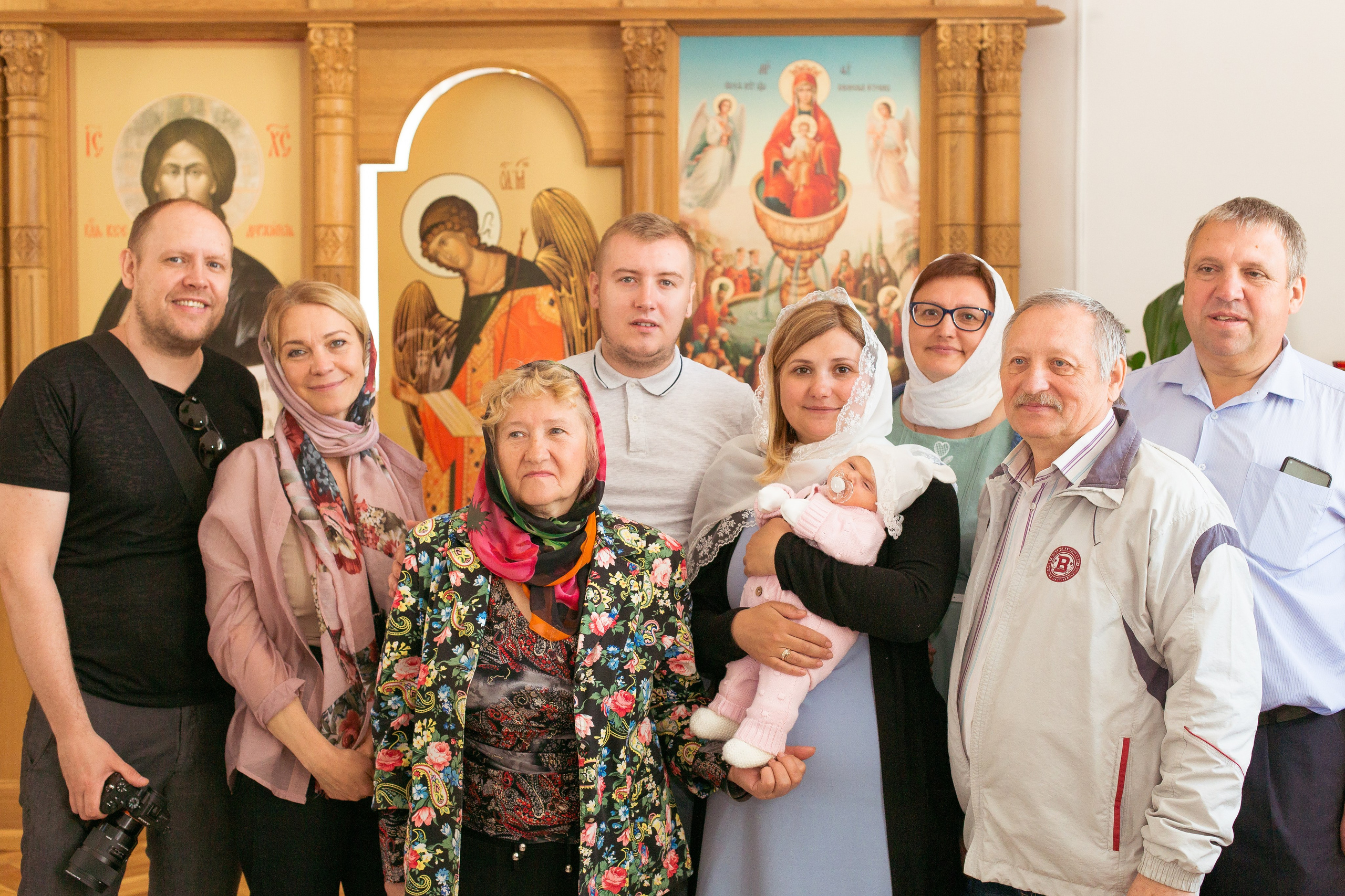 Крещение Ульяны. Успенская церковь. Фотограф новорожденных и детский в Сергиевом Посаде Кругликова Юлия