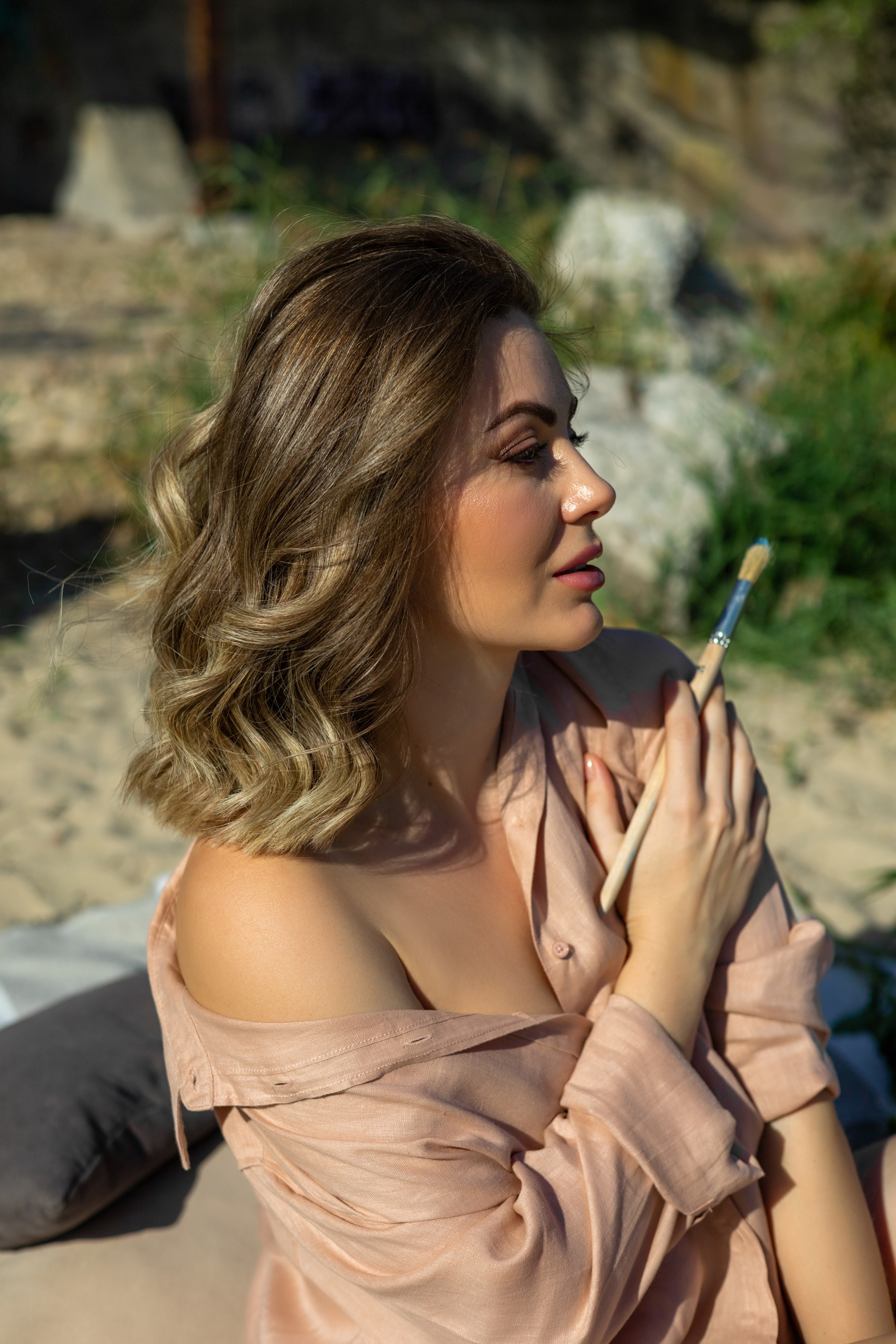 Съемки на улице. Анна Злищева