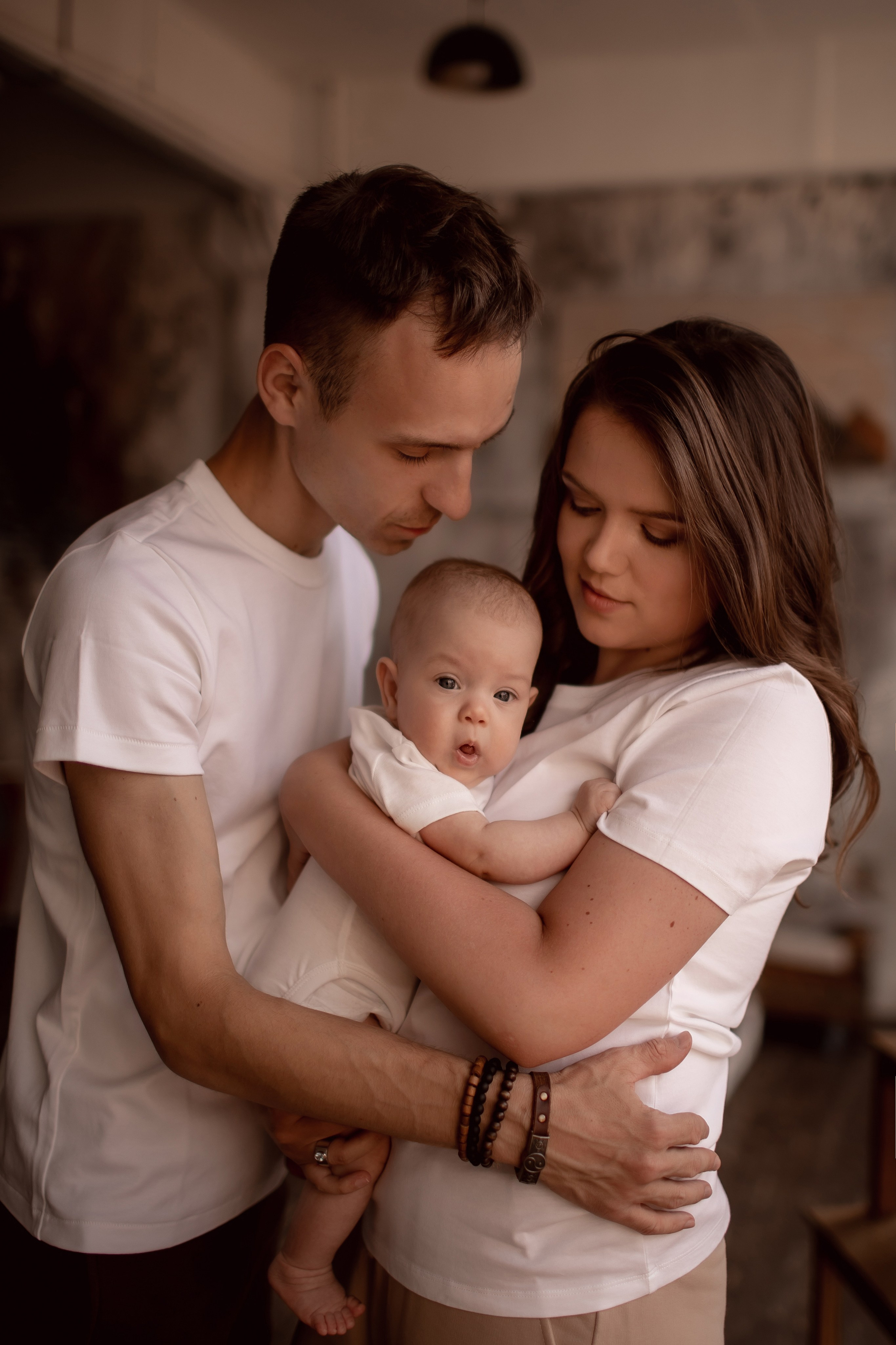 Валерия и Геннадий с крошкой. Семейный фотограф в Москве