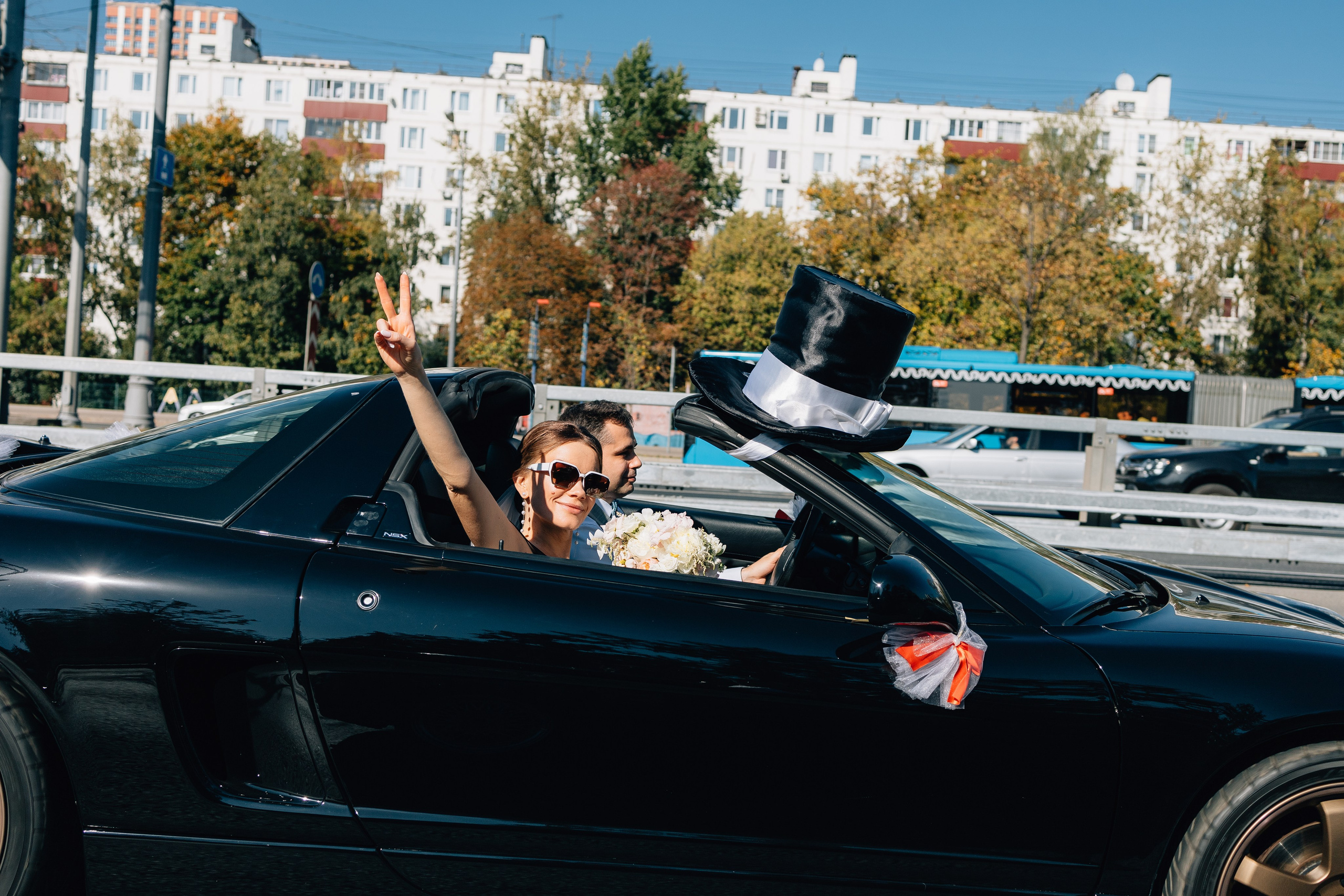 На кабриолетах. Свадебный фотограф в Москве Арчылан Николаев