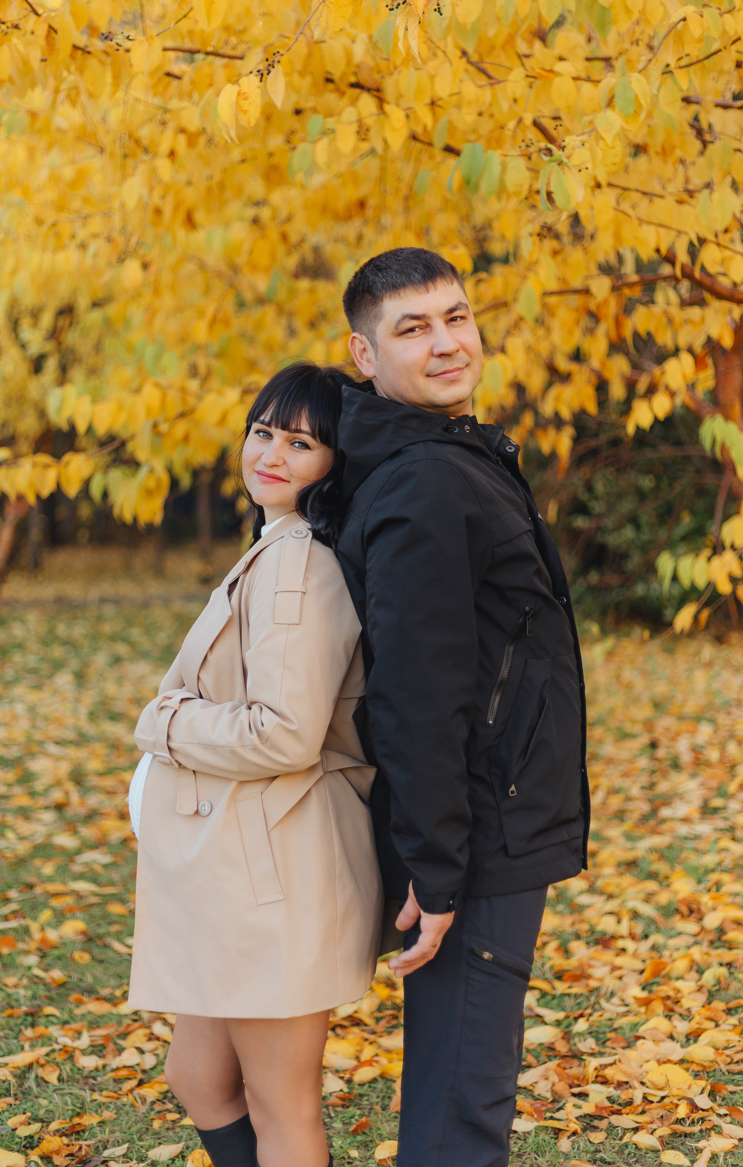 Прогулка в парке. В ожидании🤰. Фотограф Мария Новоселова. Сургут