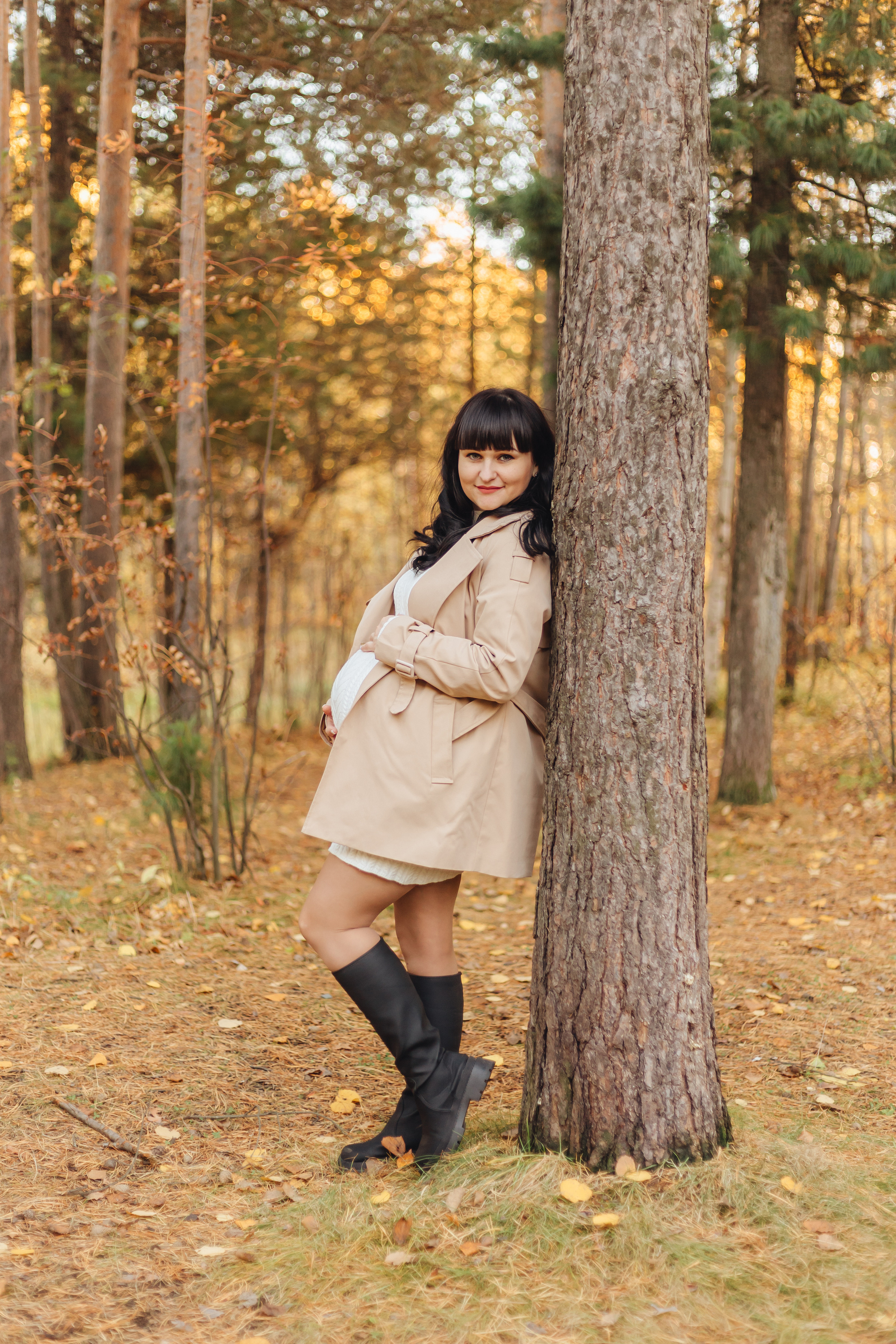 Прогулка в парке. В ожидании🤰. Фотограф Мария Новоселова. Сургут