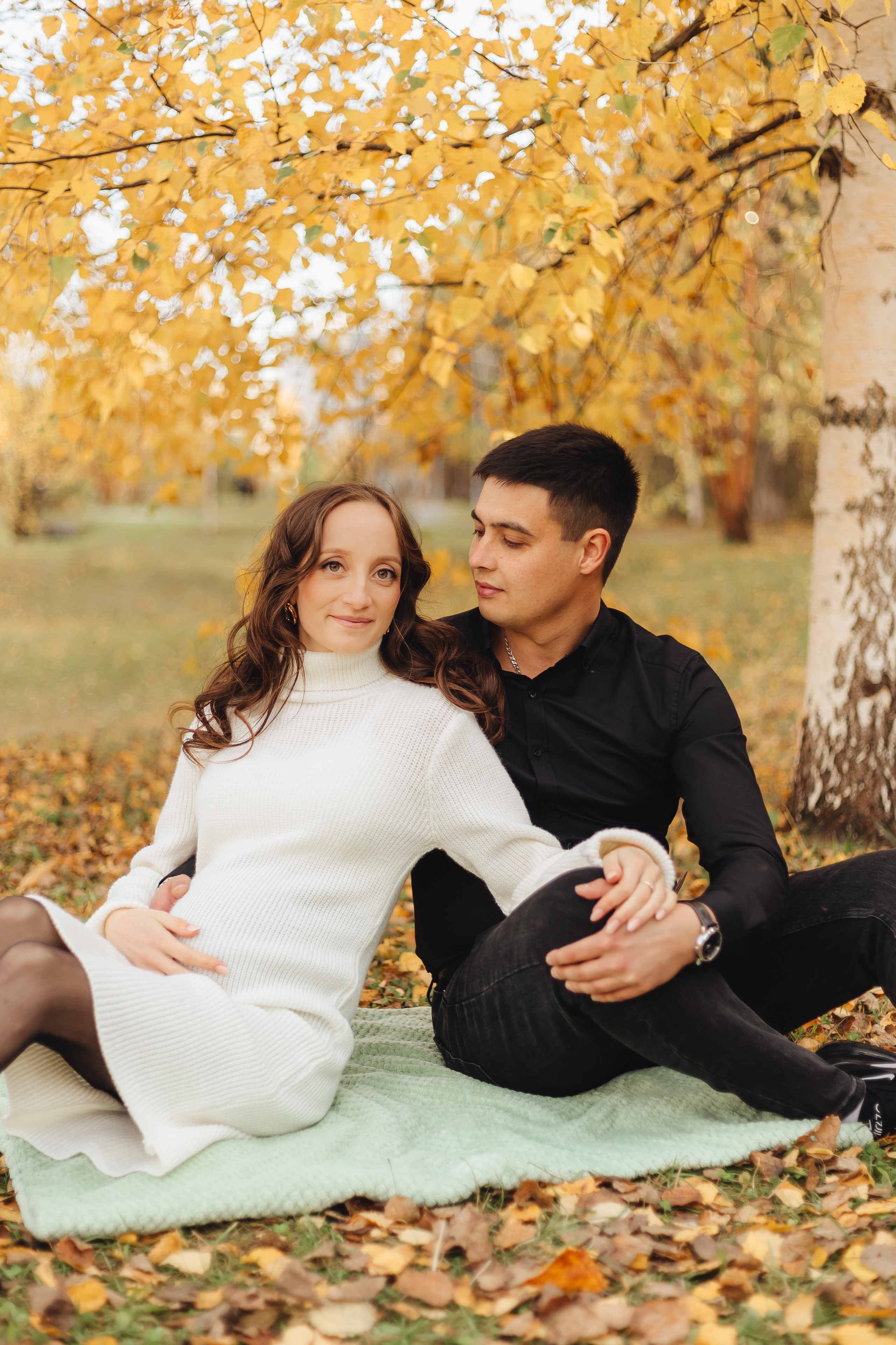 Прогулка в парке. В ожидании🤰. Фотограф Мария Новоселова. Сургут