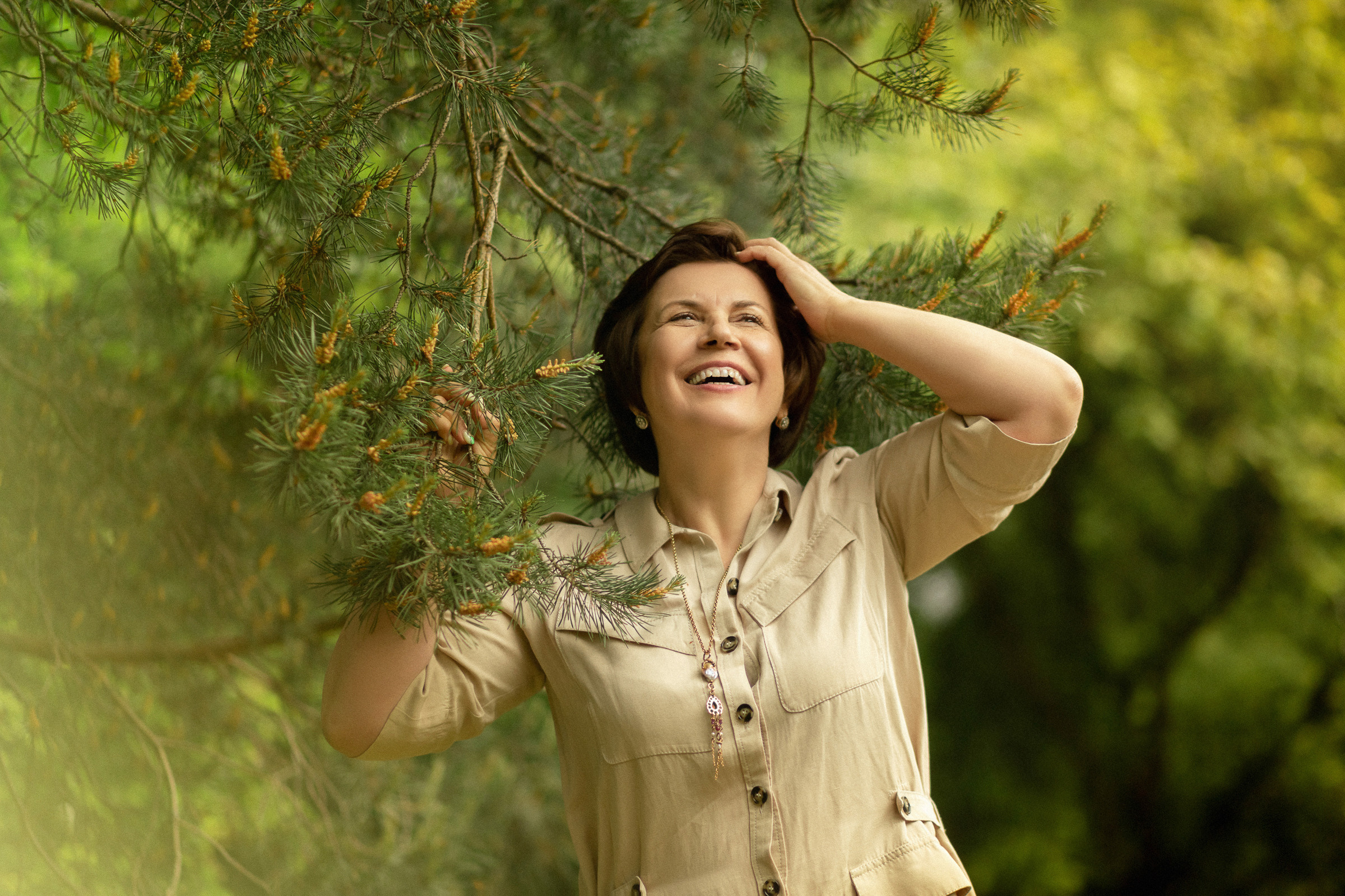 Портрет мамы на природе СПб, фотосессия для мамы на природе СПб