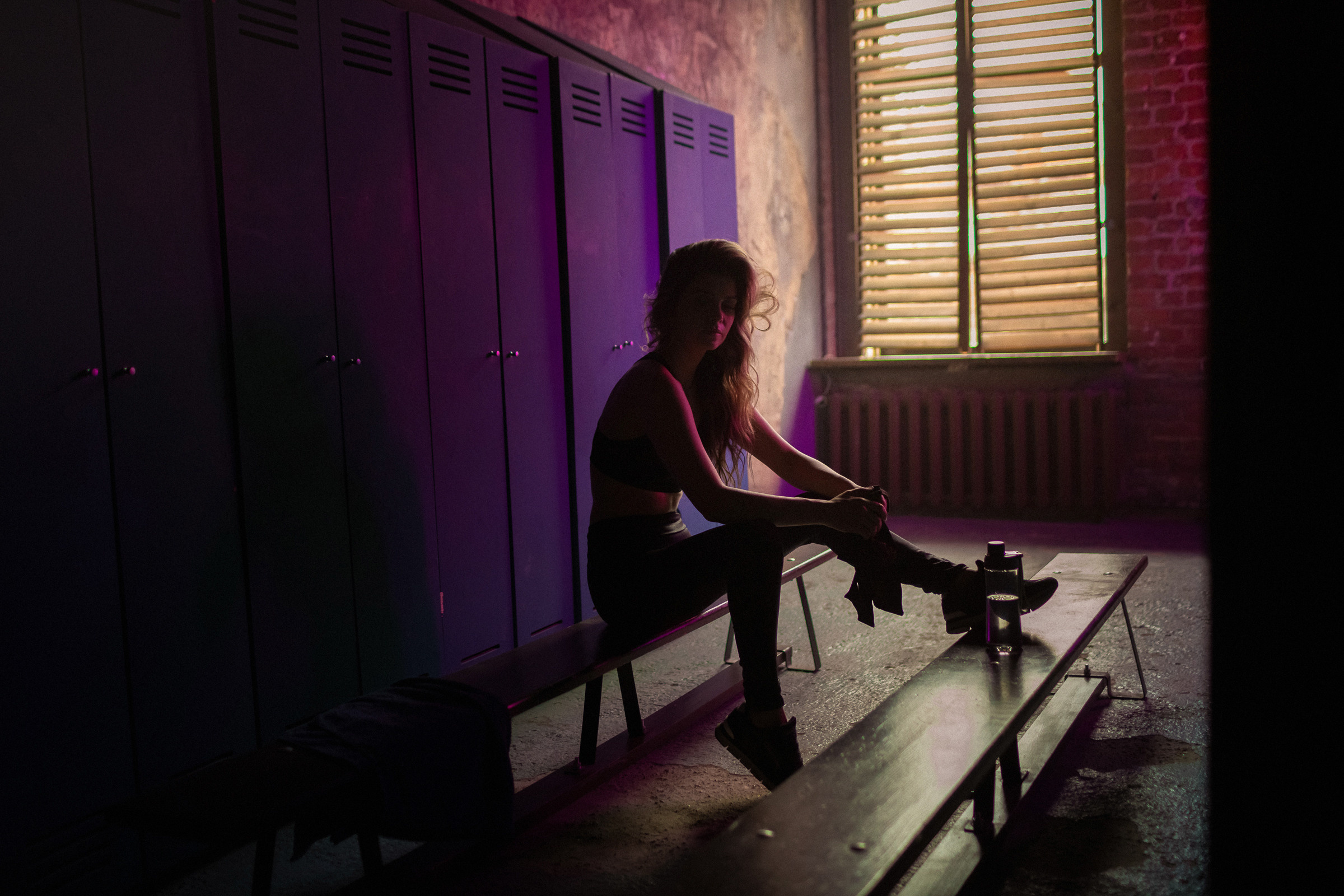 Фотосессия девушки на боксерском ринге СПб. Фотограф женский и мужской портрет Санкт-Петербург