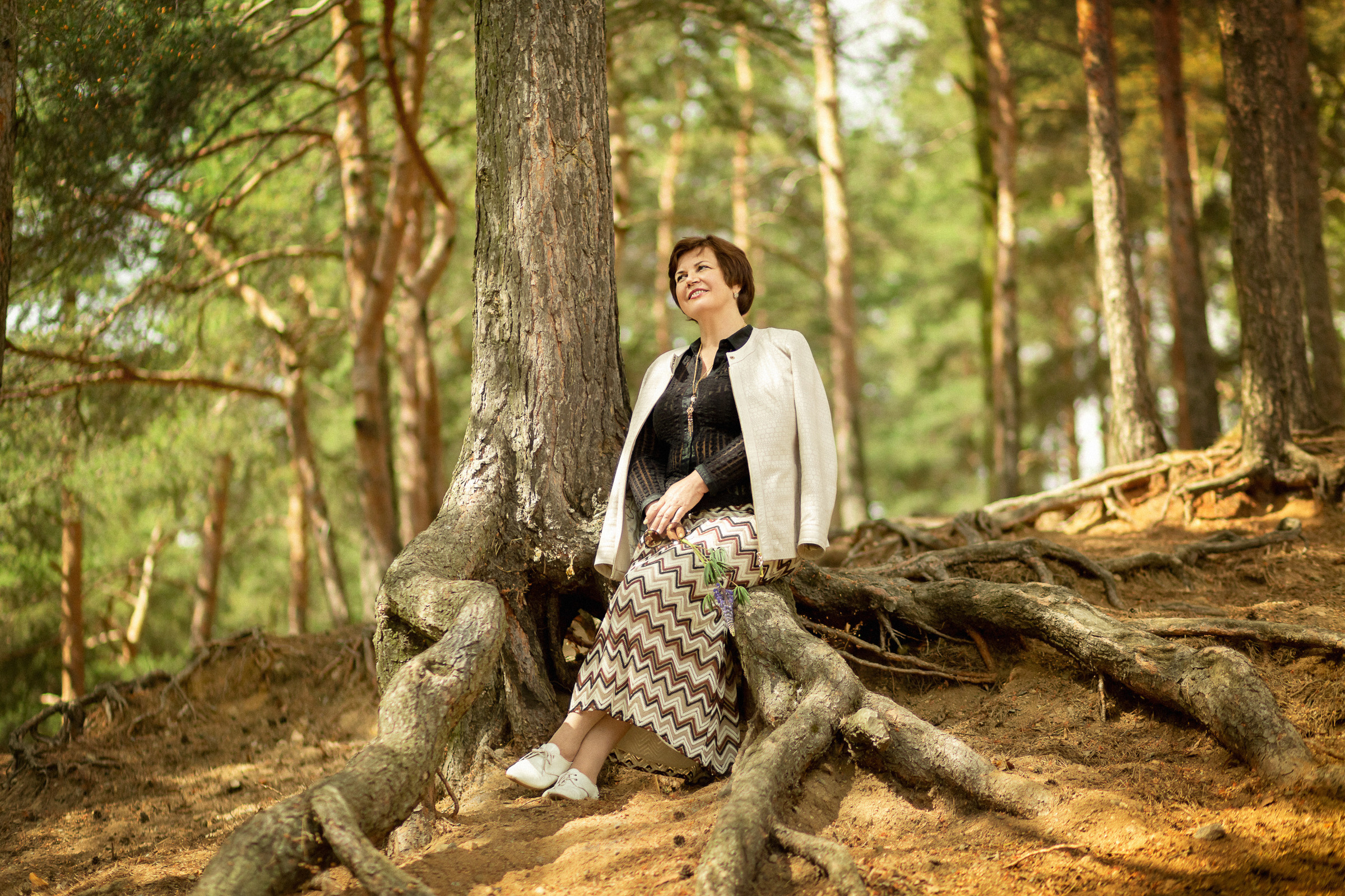 Фотосессия взрослой женщины на природе. Фотограф женский и мужской портрет Санкт-Петербург