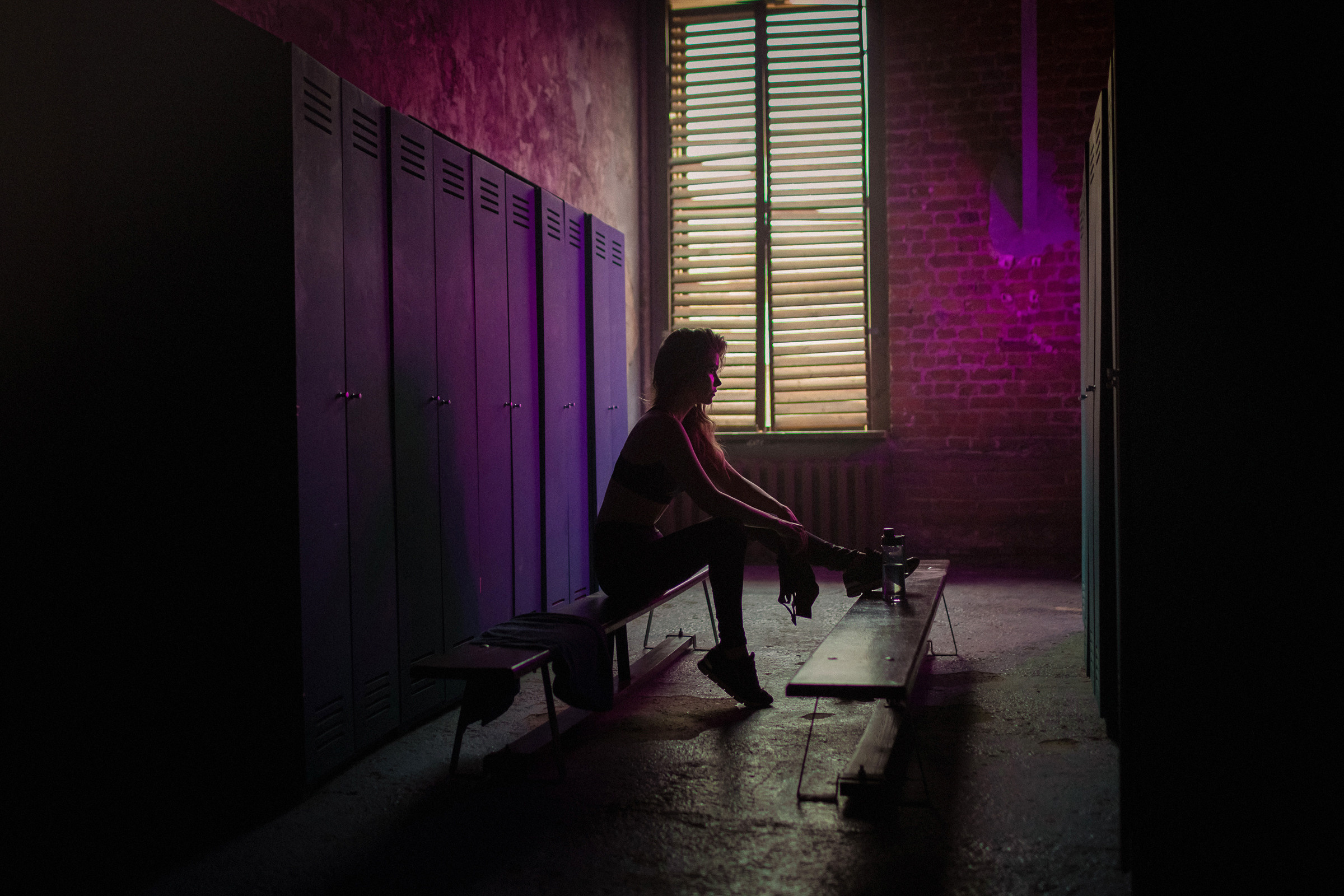 Фотосессия девушки на боксерском ринге СПб. Фотограф женский и мужской портрет Санкт-Петербург