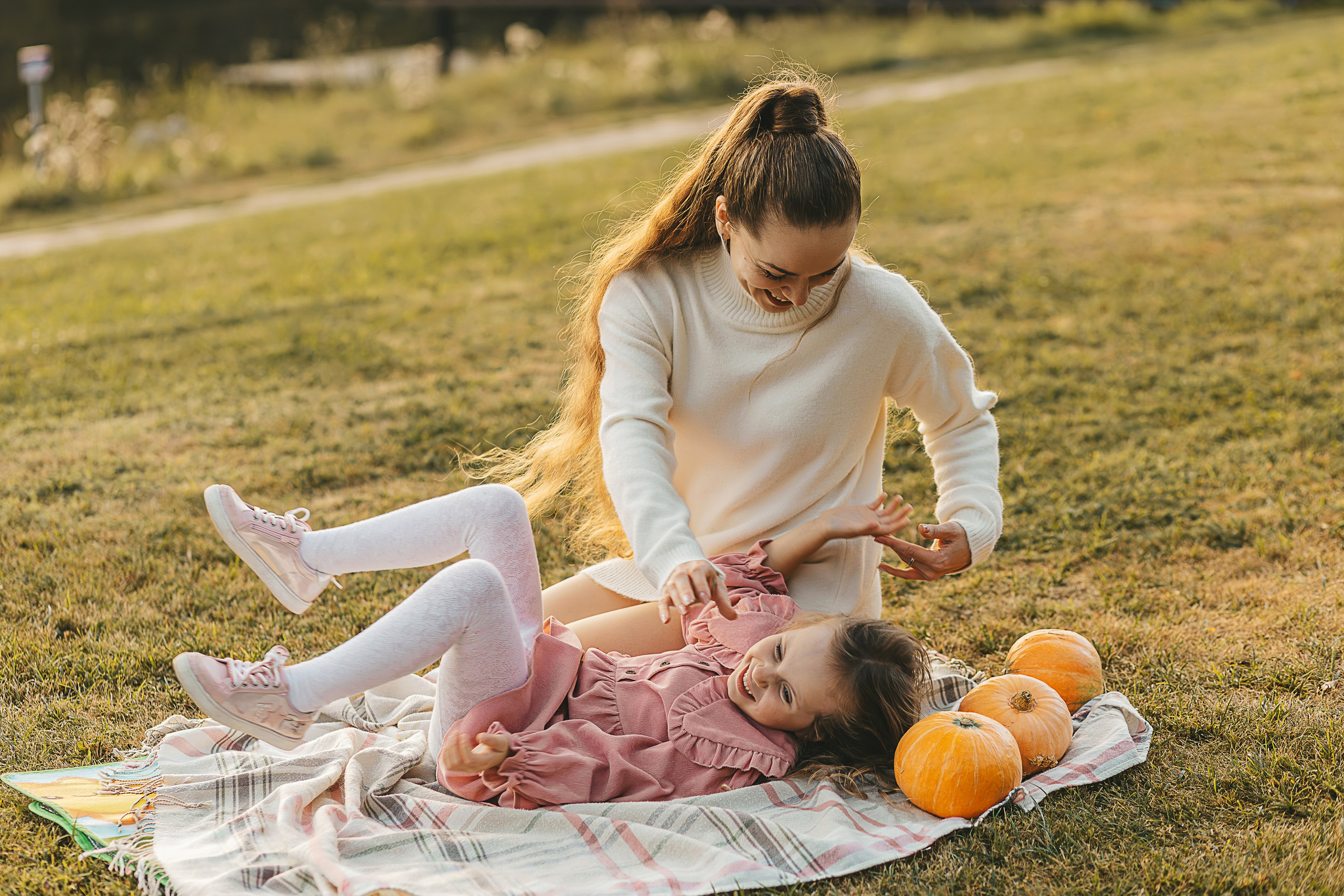 Осеняя Фотосессия мамы с дочками. Семейный и женский фотограф в Москве Надежда Воробьева
