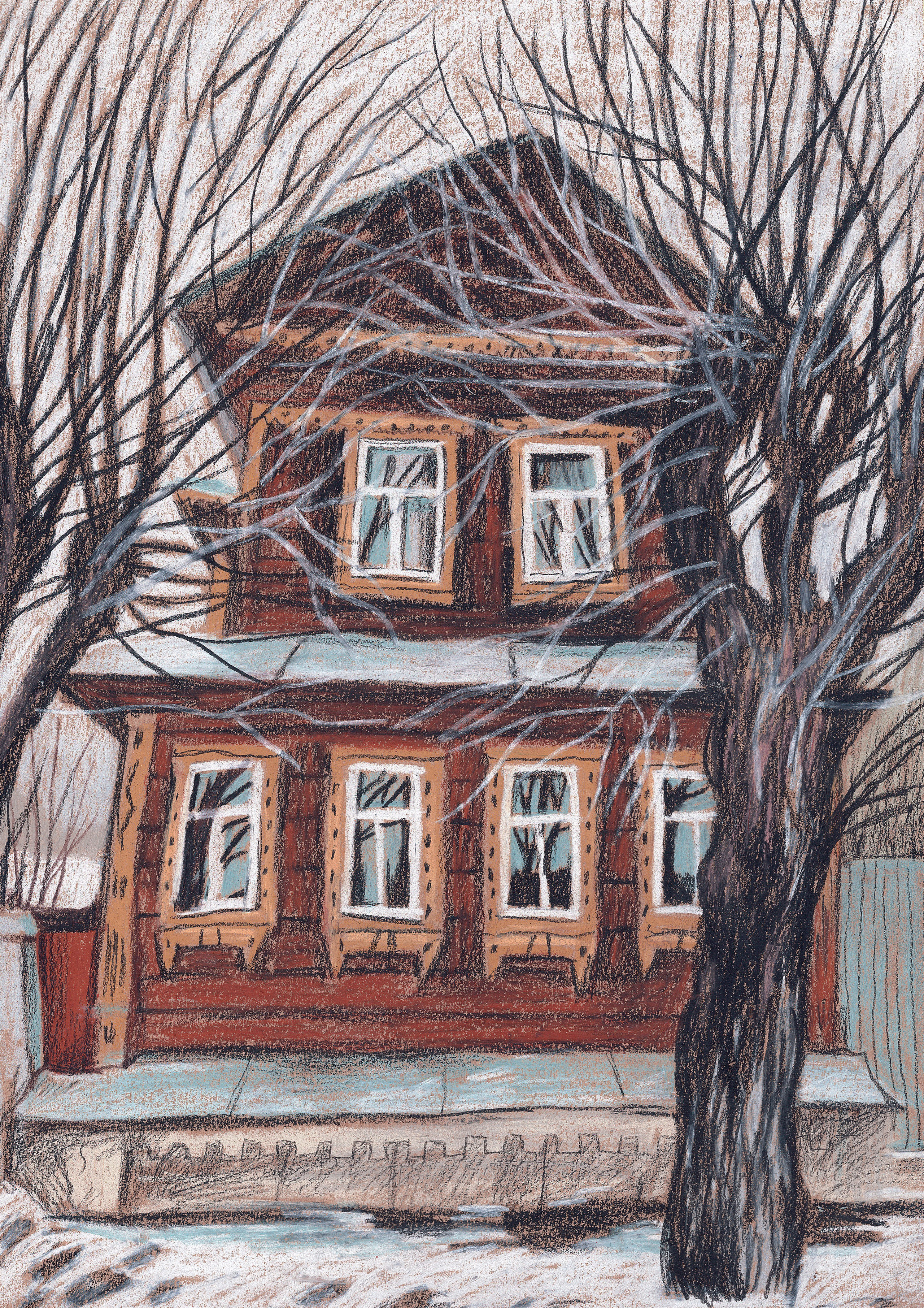 Домики. Художник Карина Милосердова