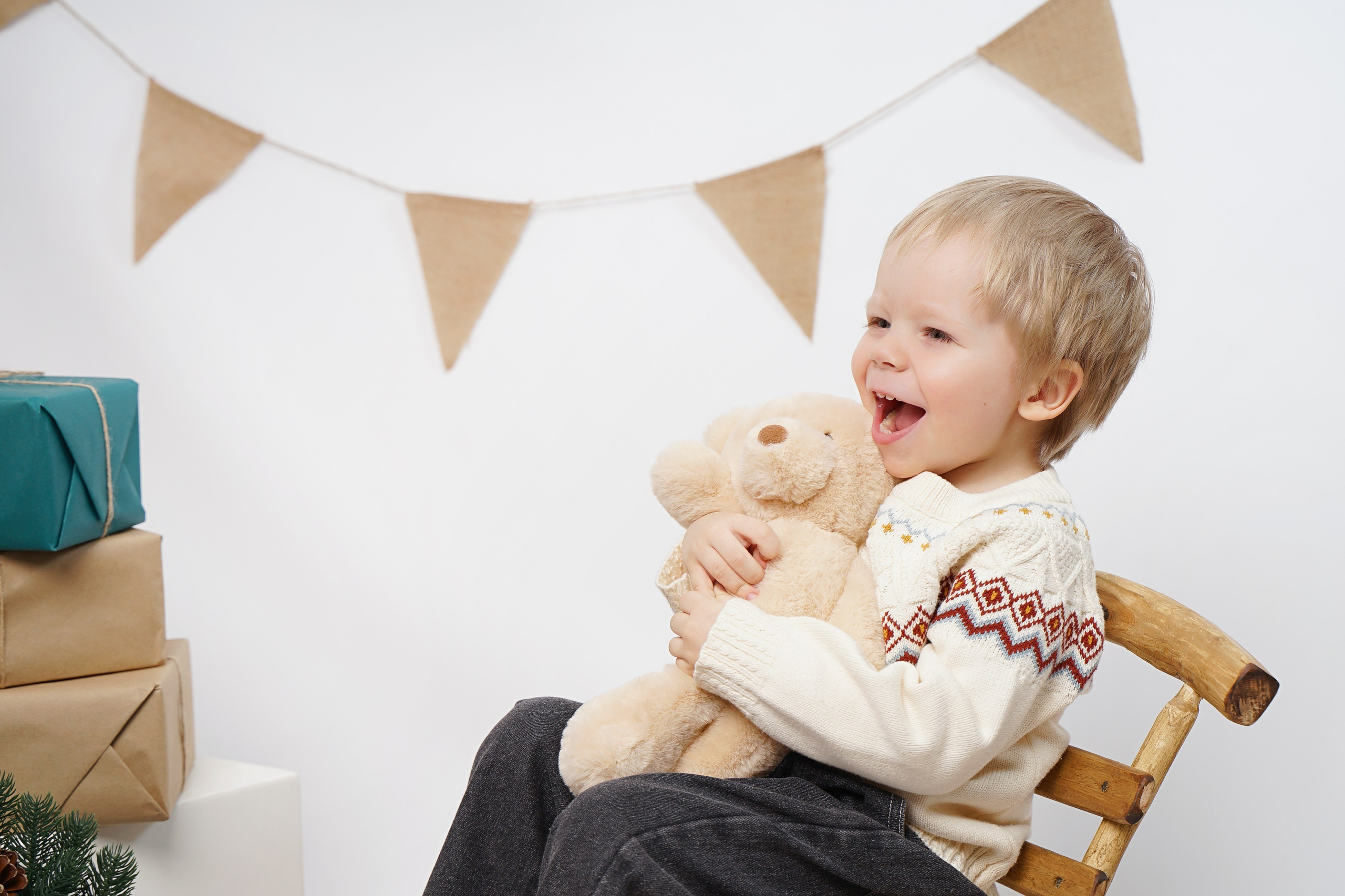 Новогдняя светлая. Студия детской фотографии