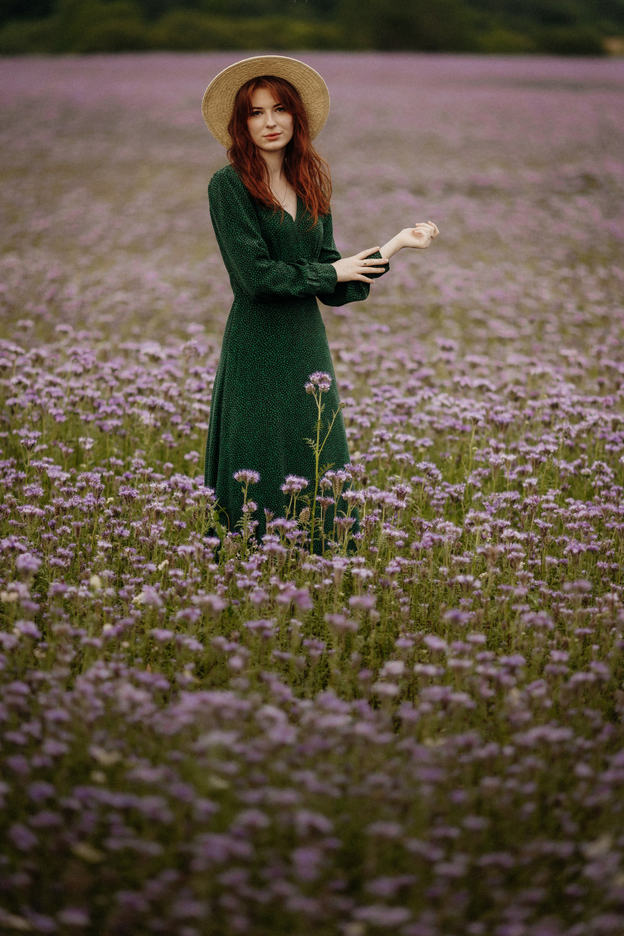 Фотосессия в цветочном поле под витебском