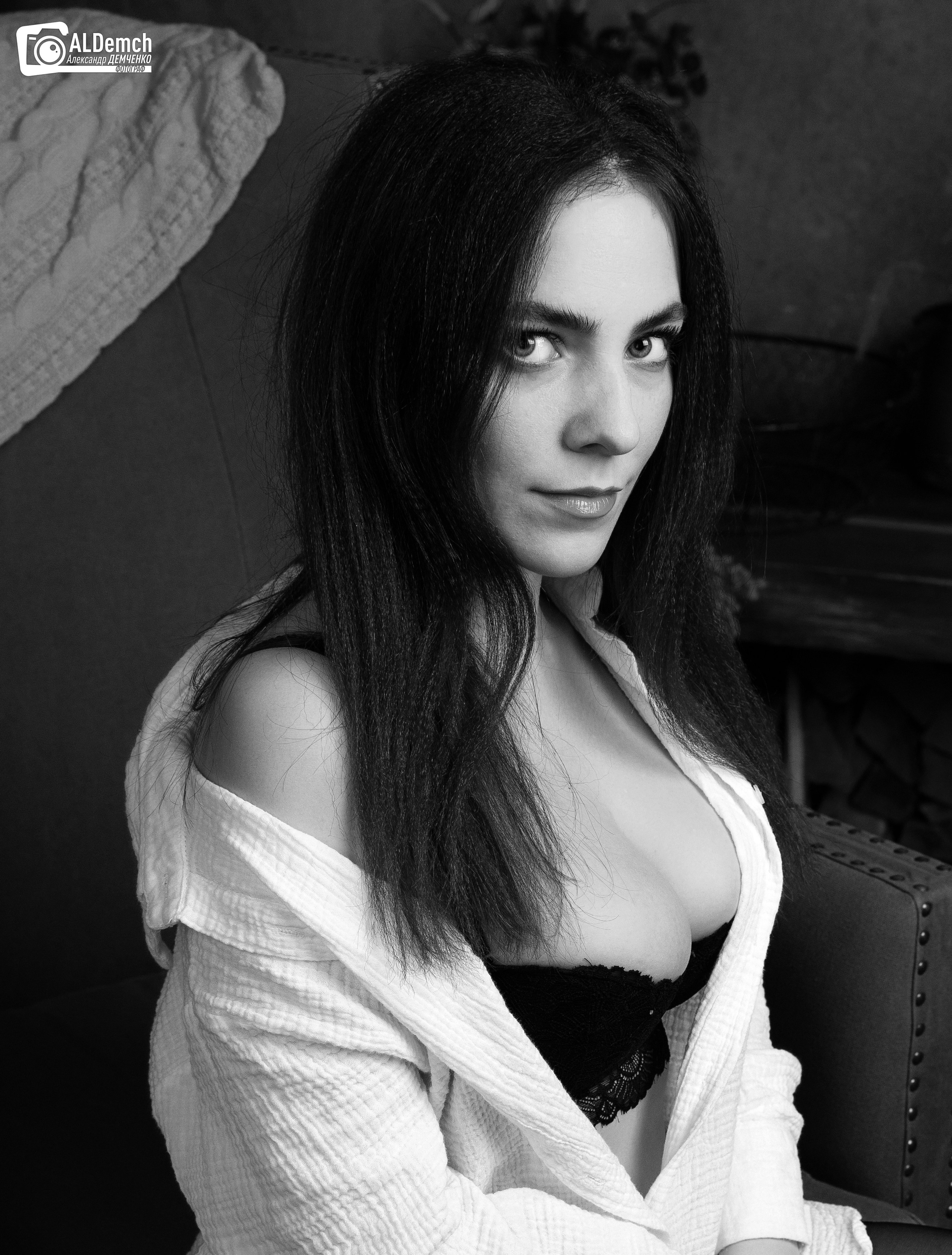 Черно-белая фотосессия в студии в Москве и Дмитрове