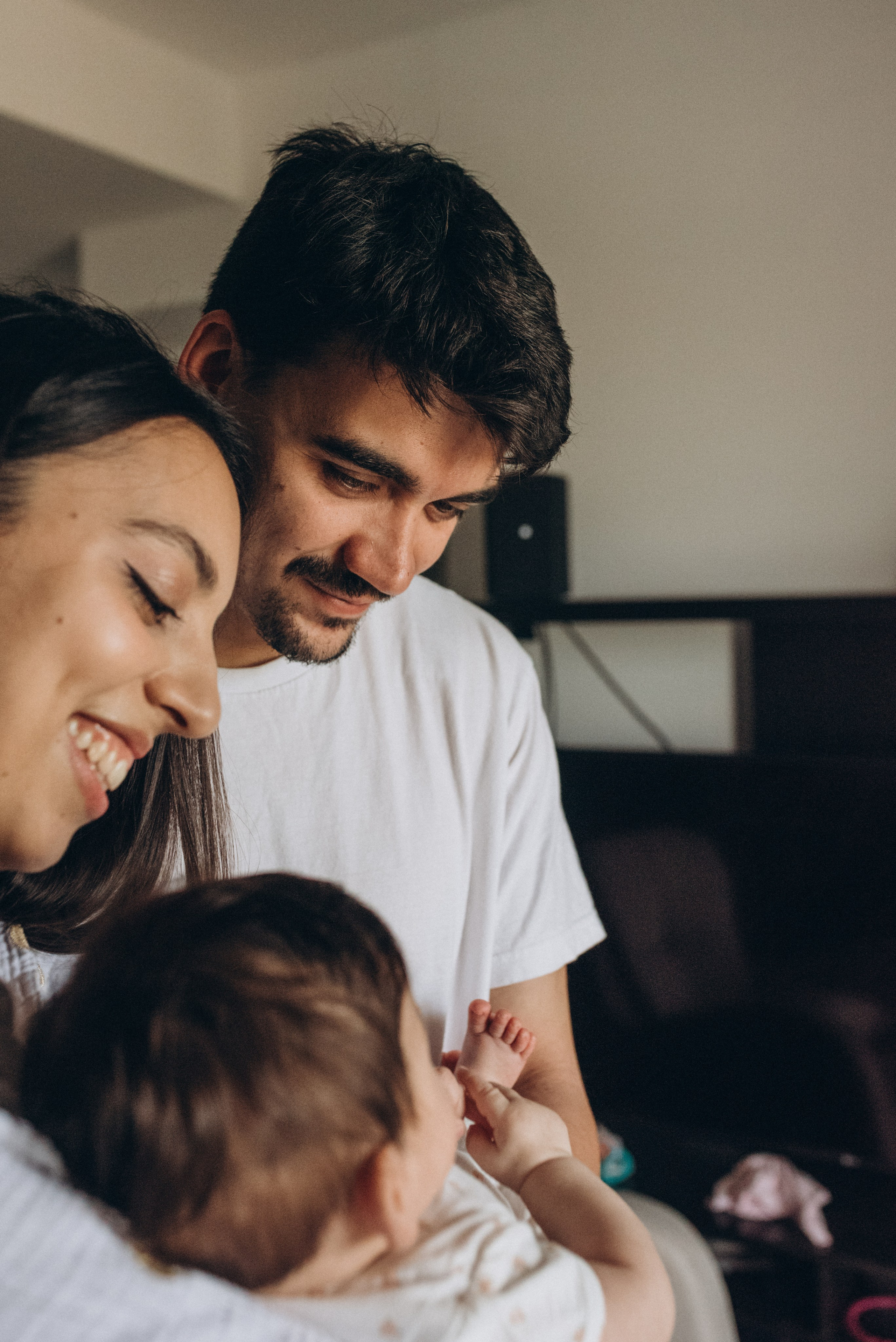 Newborn Lifestyle: Евгения, Артем и София. Family photographer in Israel | Alesya Superfin