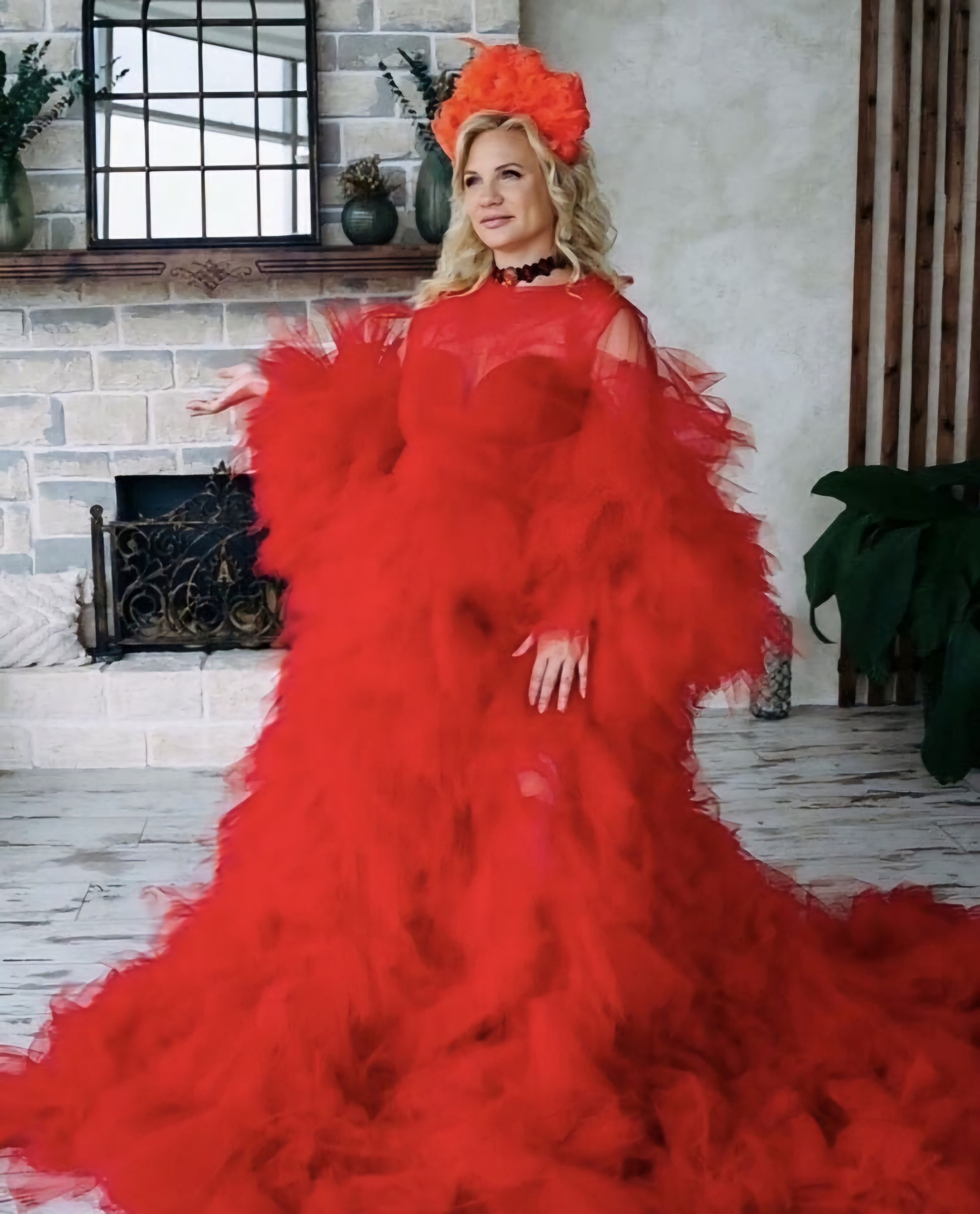 Платье для фотосессии беременности Феникс облако